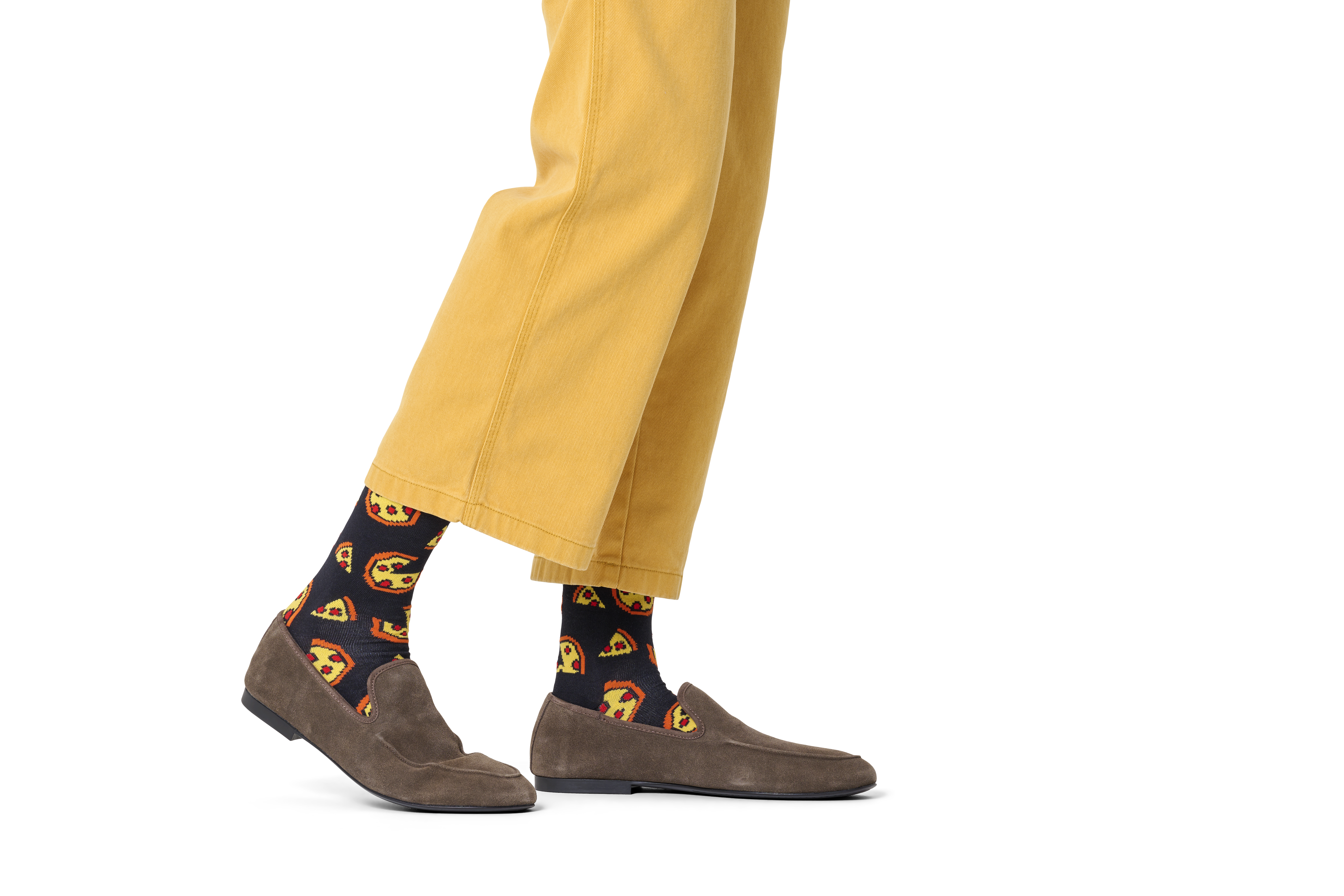 Pixelated Pizza Sock