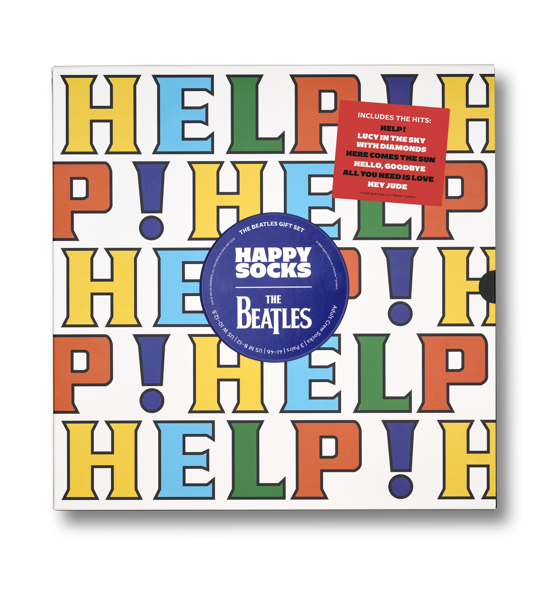 The Beatles 6-Pack Socks Gift Set