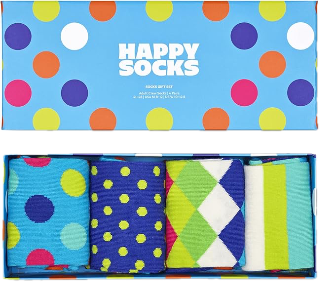 4-Pack Big Dot Socks Gift Set