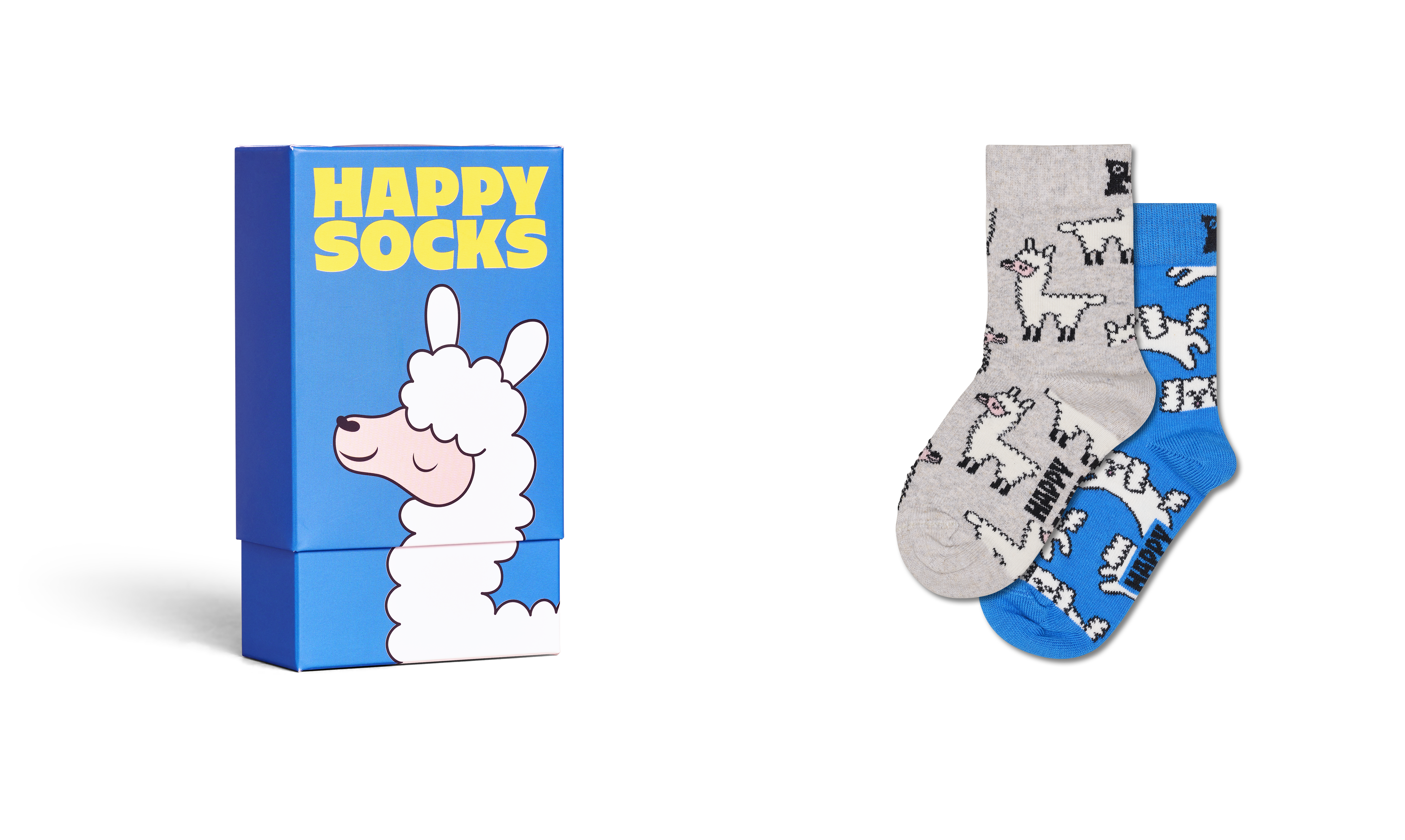 Kids 2-Pack Lama Socks Gift Set