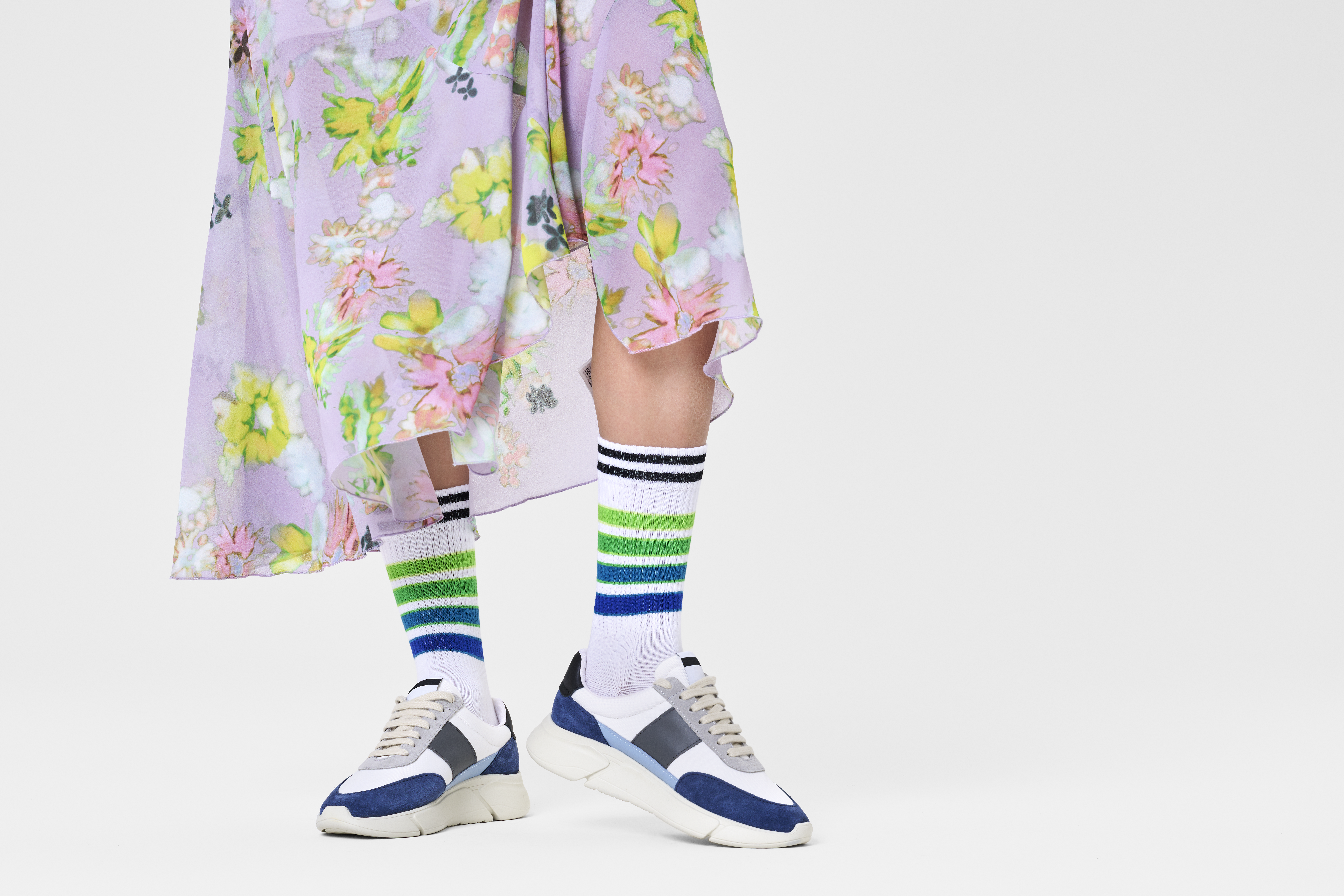 Street Stripe Sneaker Sock