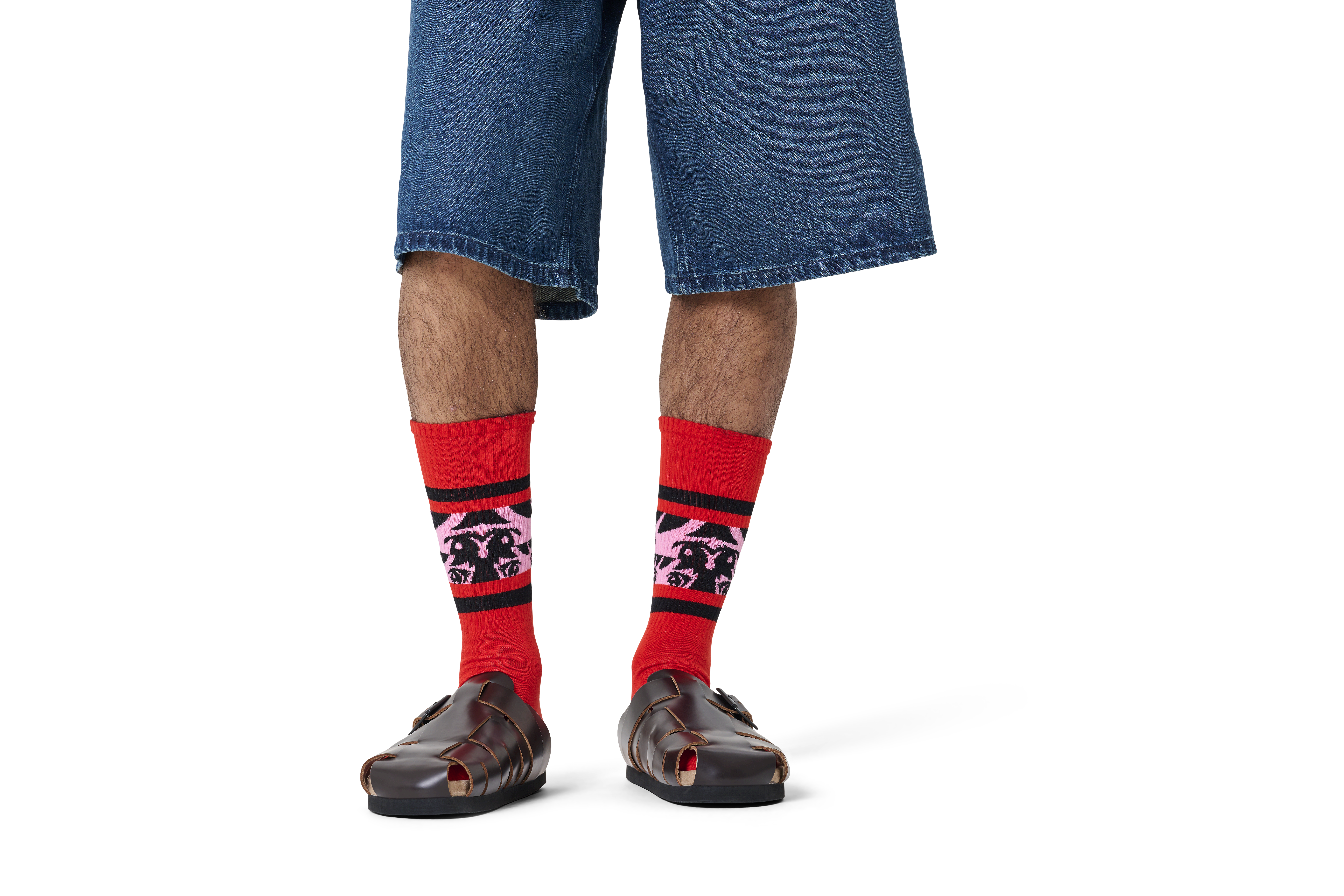 Anime Stripe Sneaker Sock