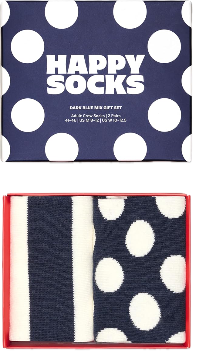 2-Pack Dark Blue Mix Socks Gift Set