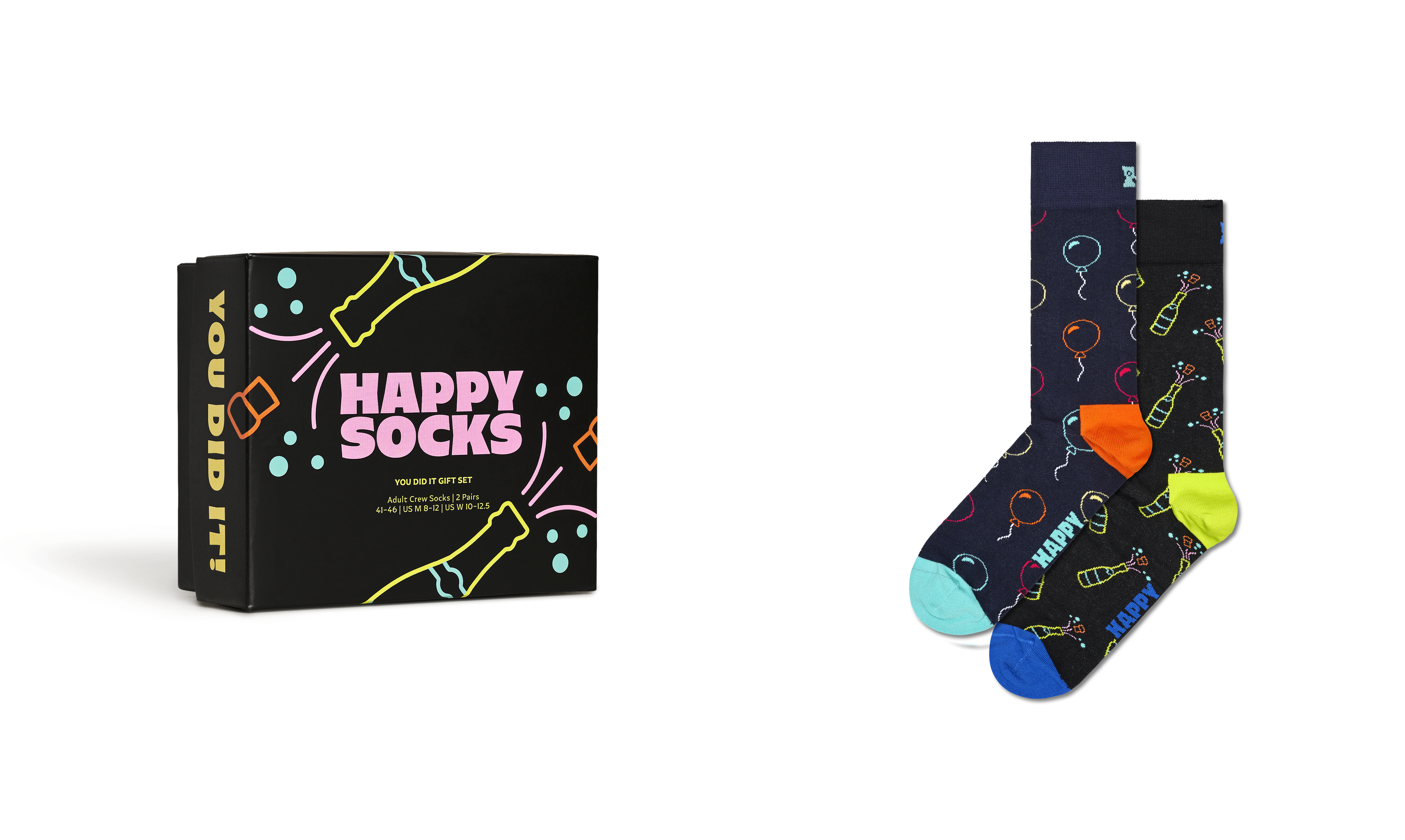 2-Pack You Did It Socks Gift Set