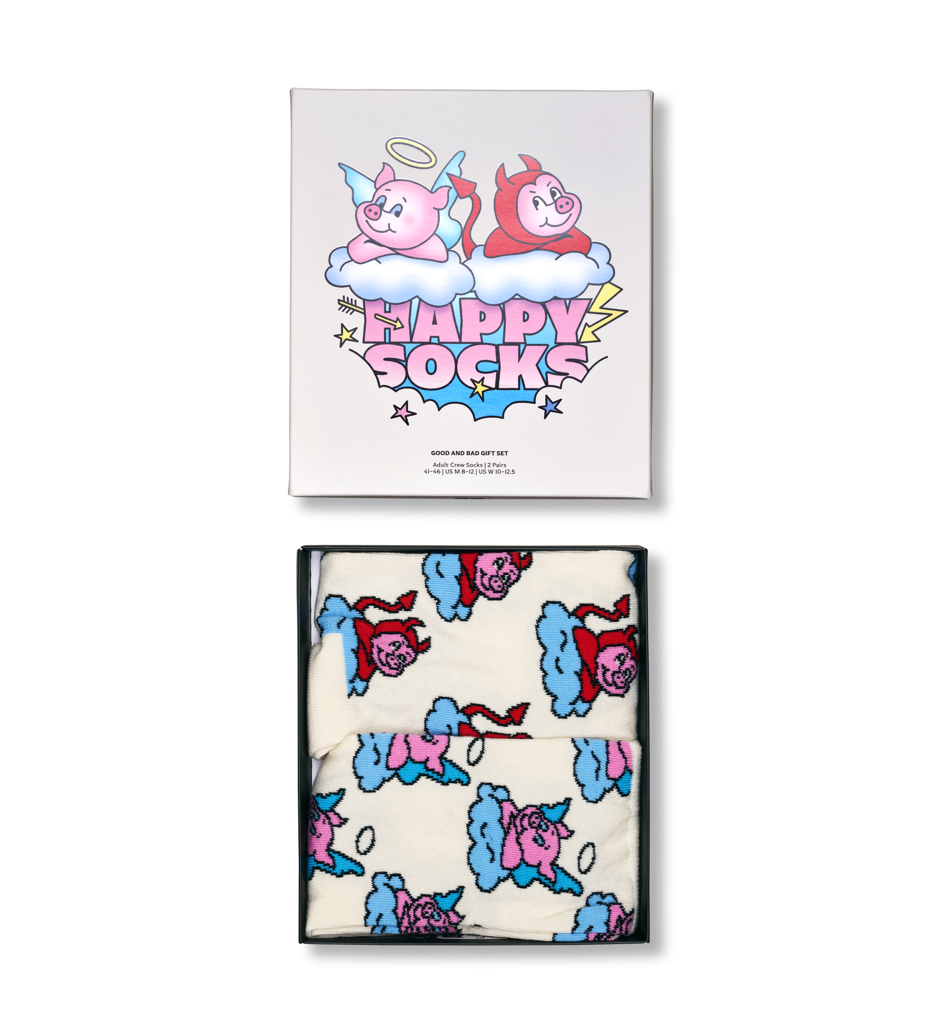2-Pack Good Bad Pig Socks Gift Set