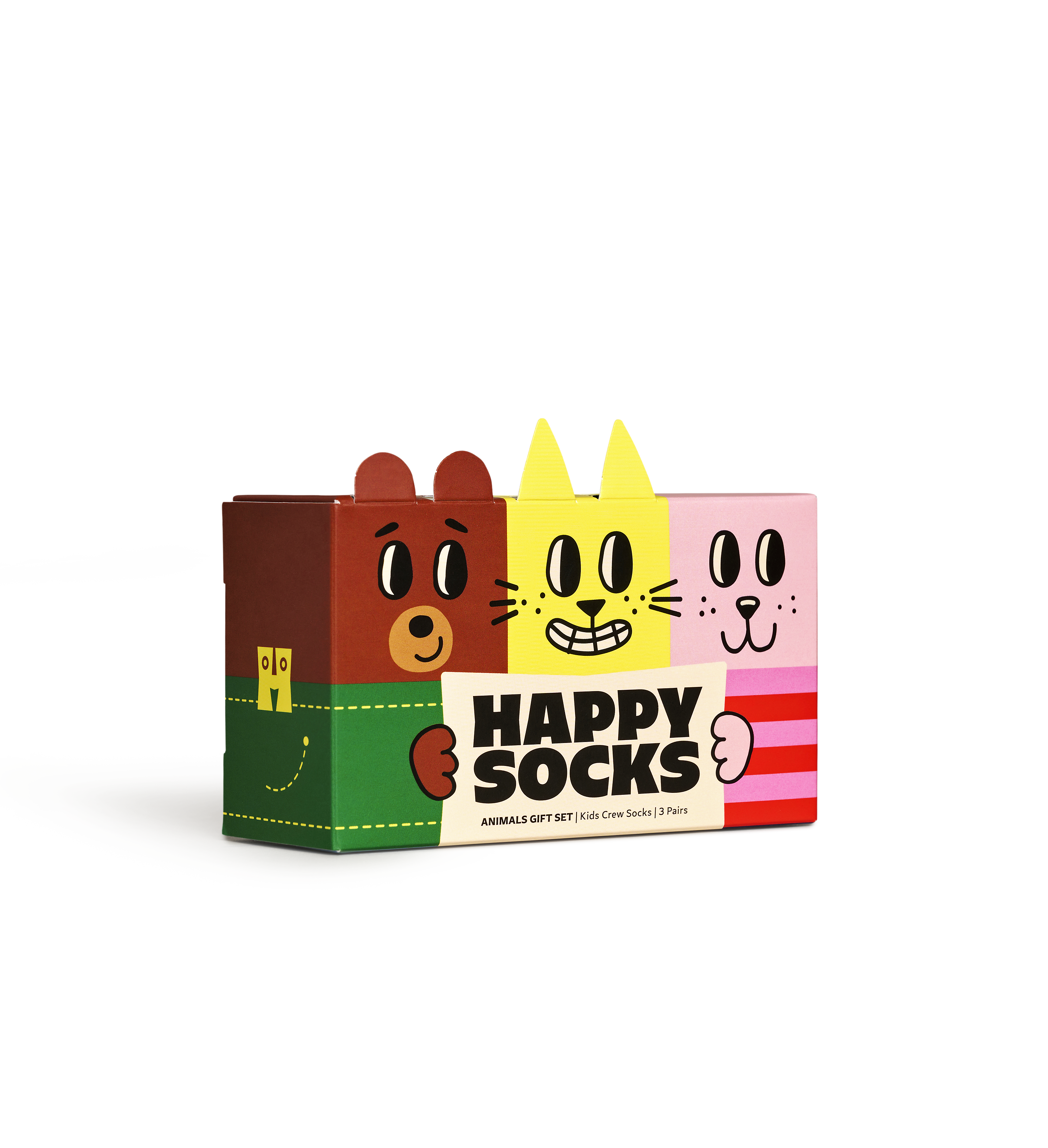 Kids 3-Pack Animal Socks Gift Set