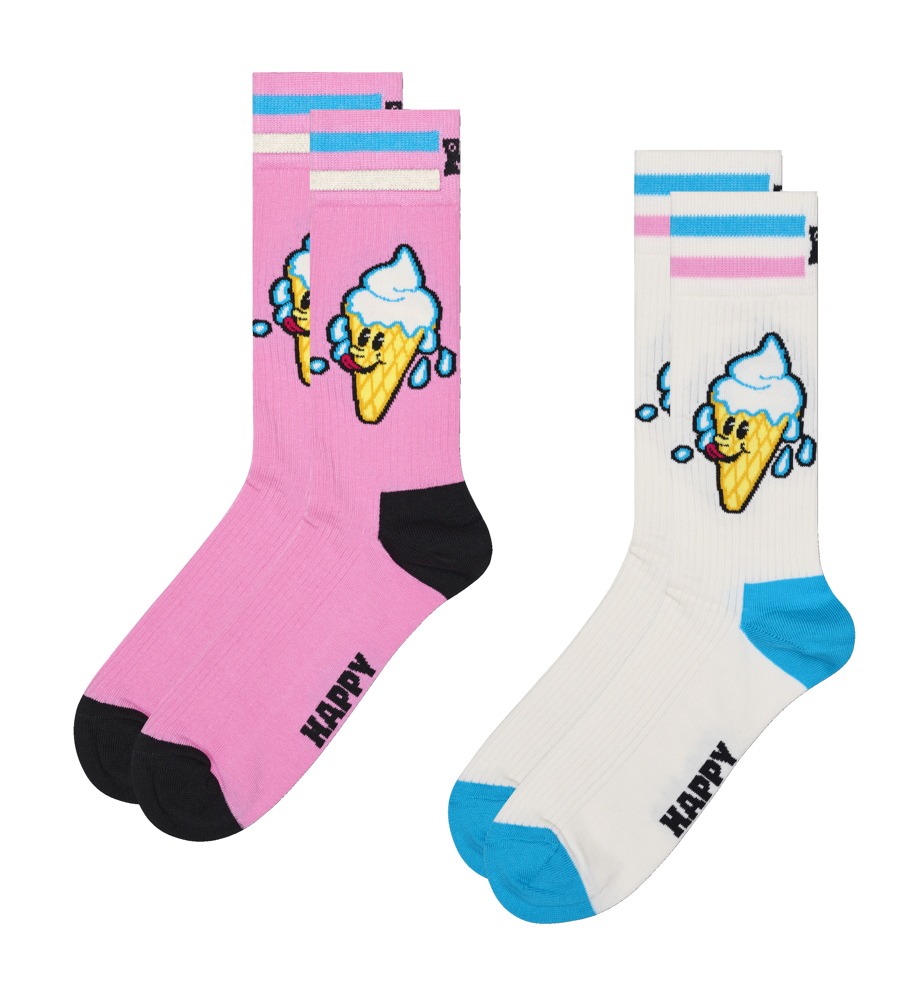 2-Pack Ice Cream Cone Socks