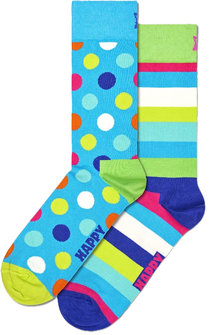 2-Pack Light Blue Mix Socks Gift Set