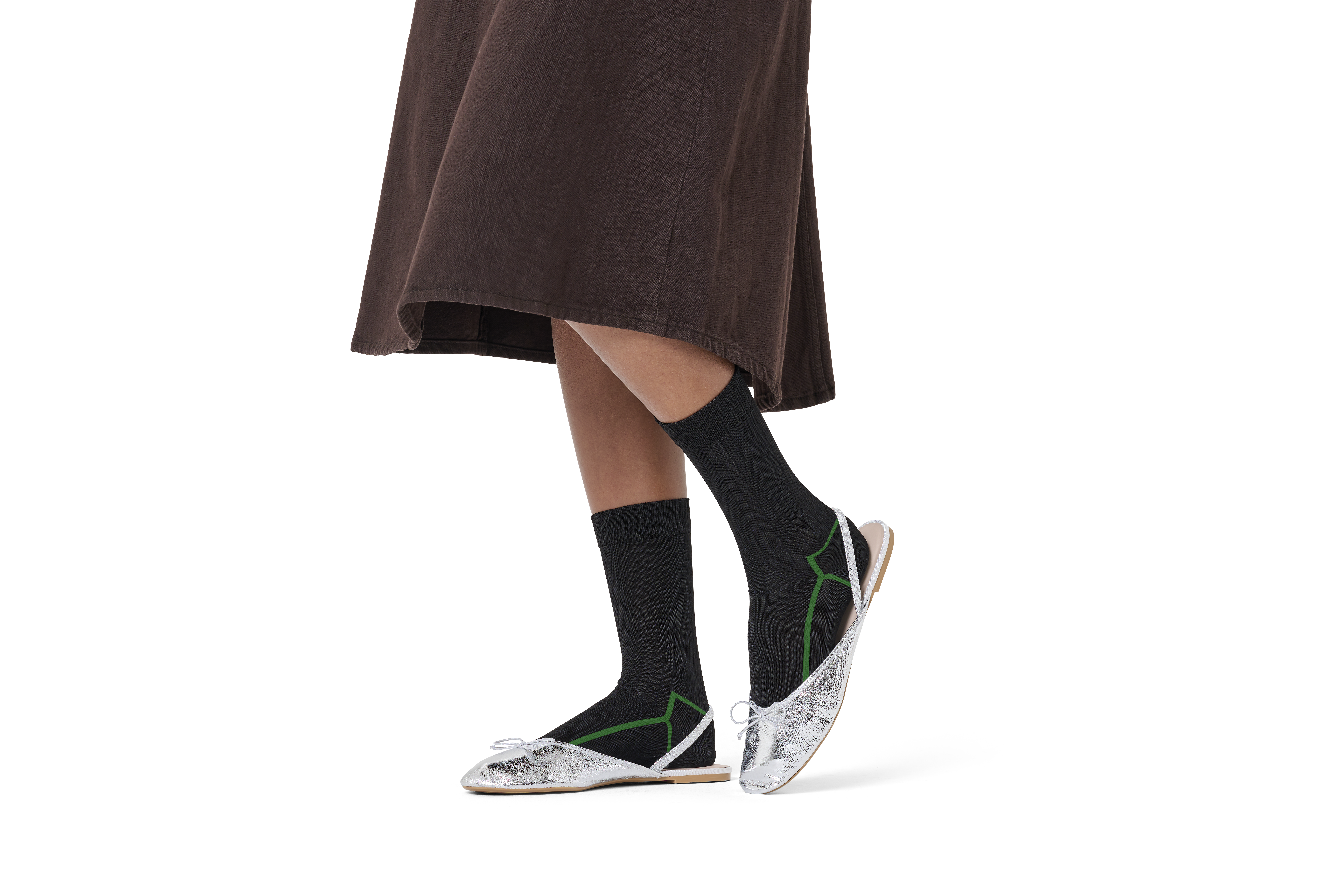 Contrast Stripe Sock