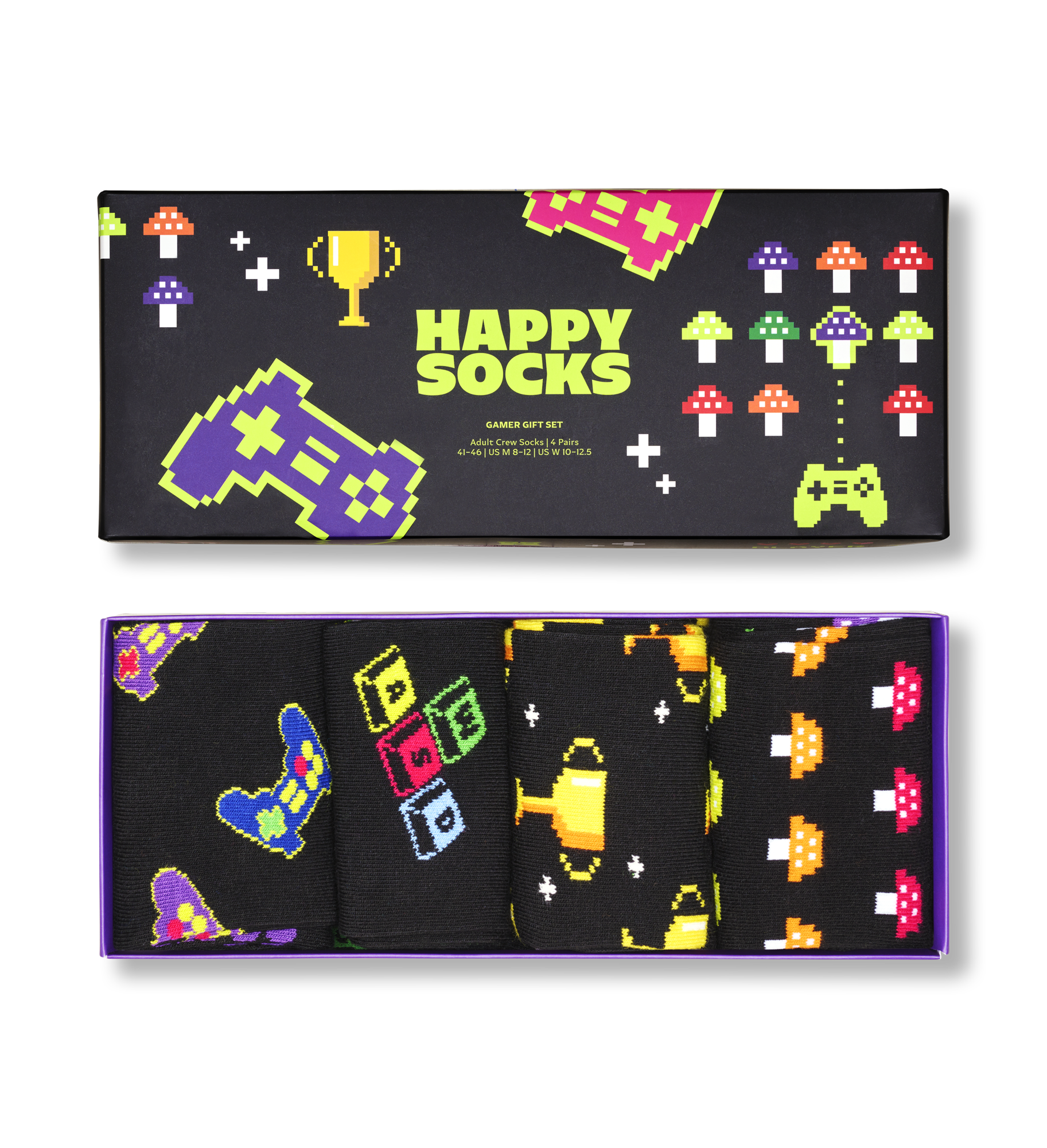 4-Pack Gamer Socks Gift Set