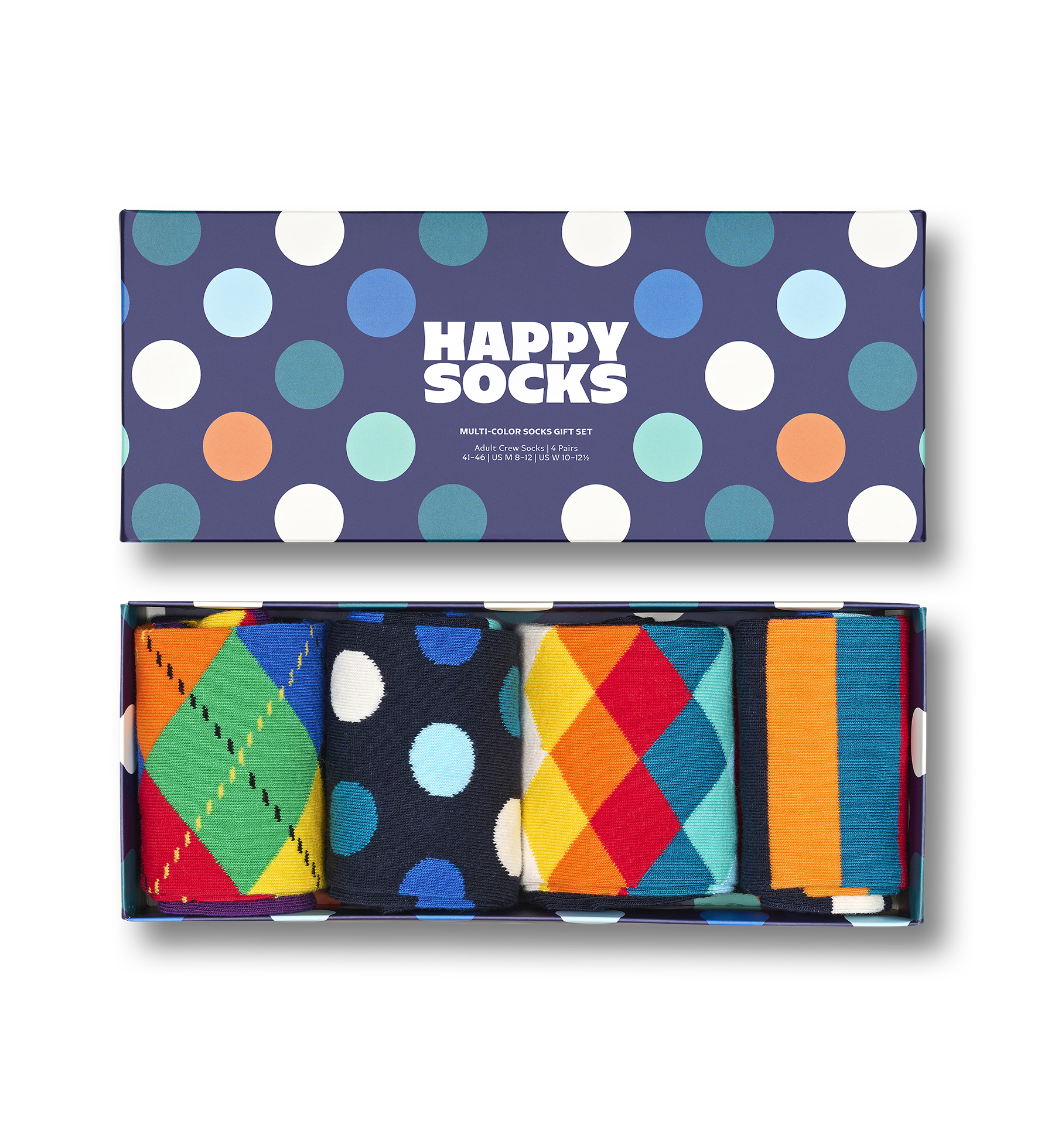 4-Pack Multi-Color Socks Gift Set