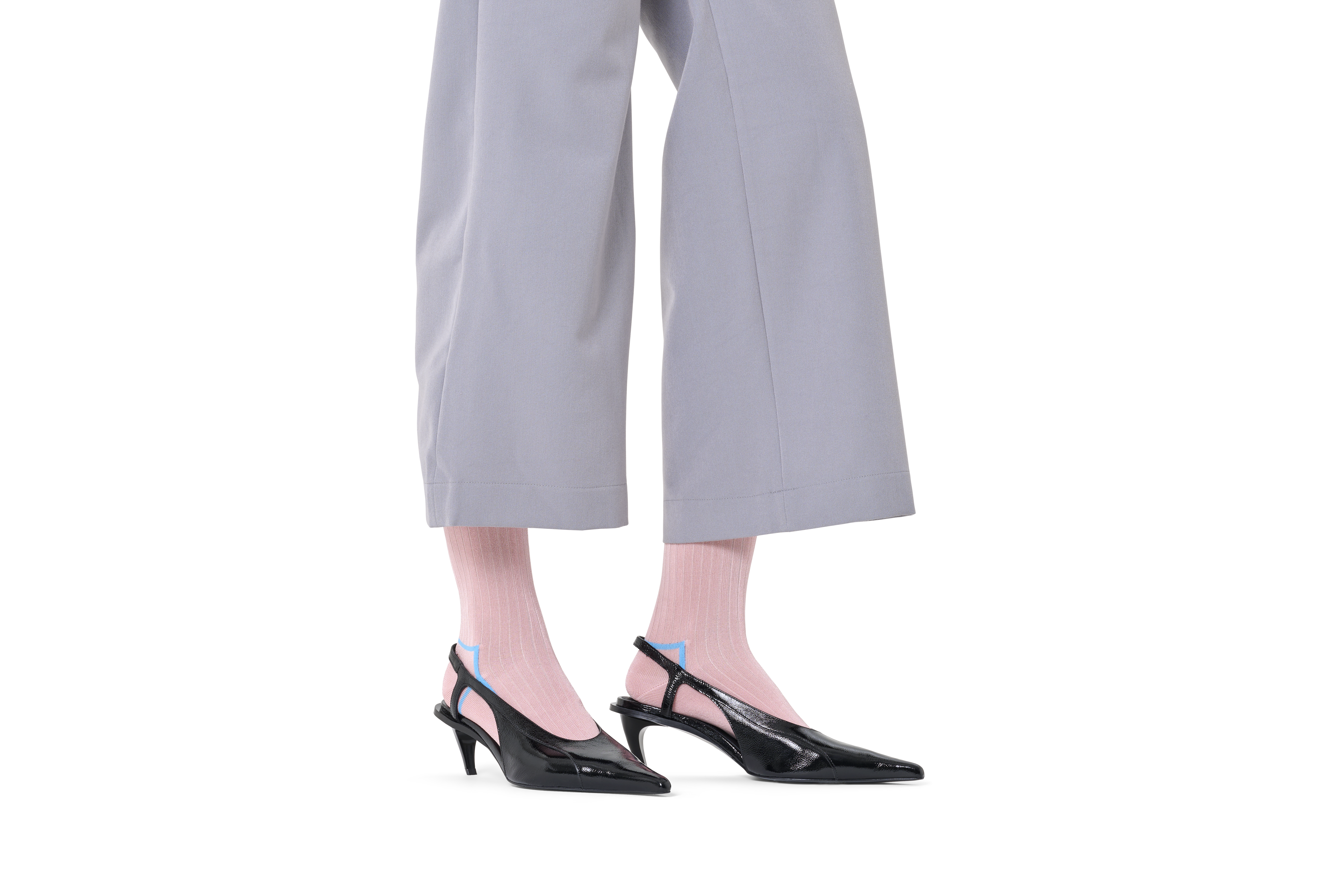 Contrast Stripe Sock