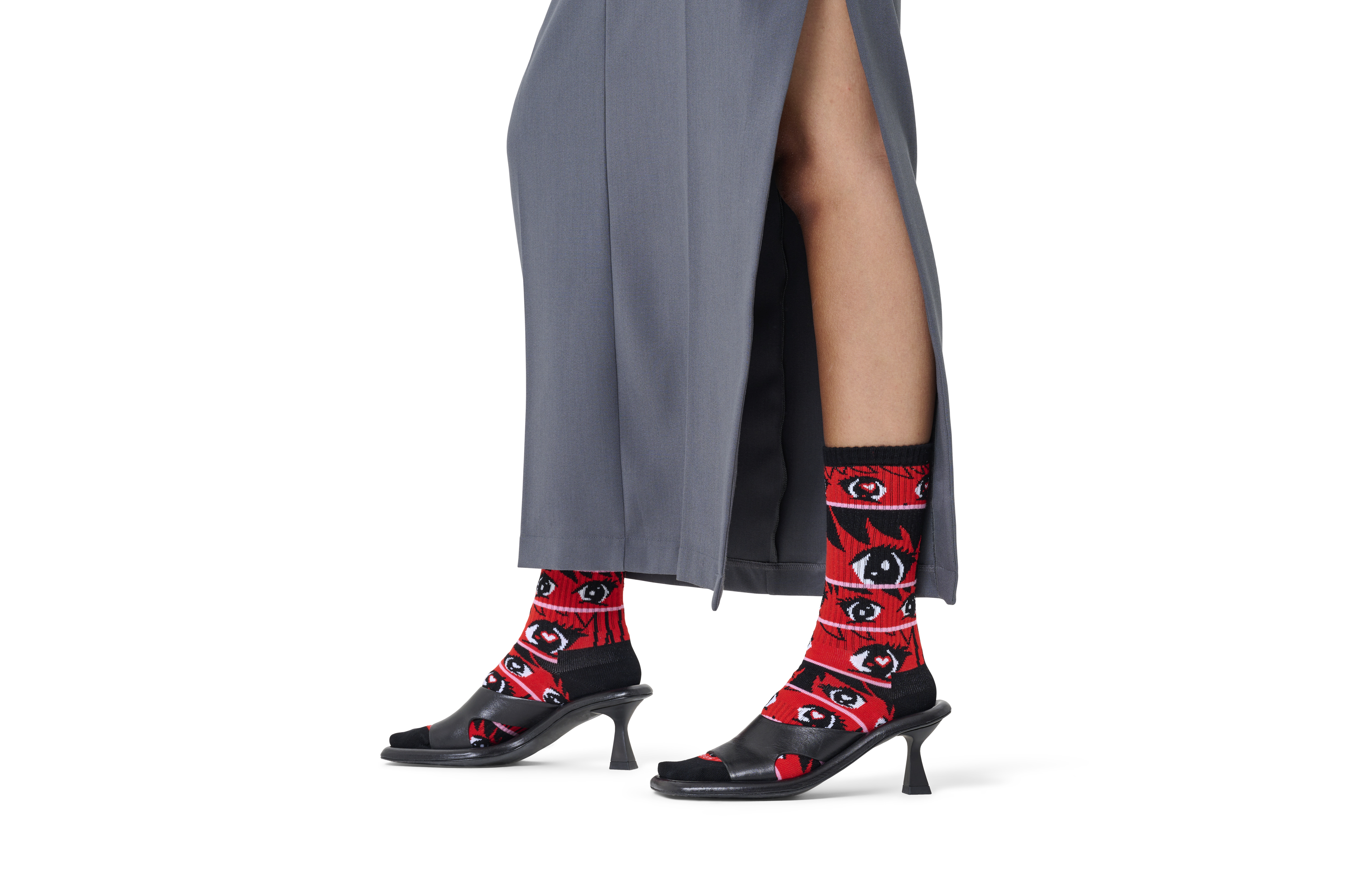 Anime Stripes Sneaker Sock