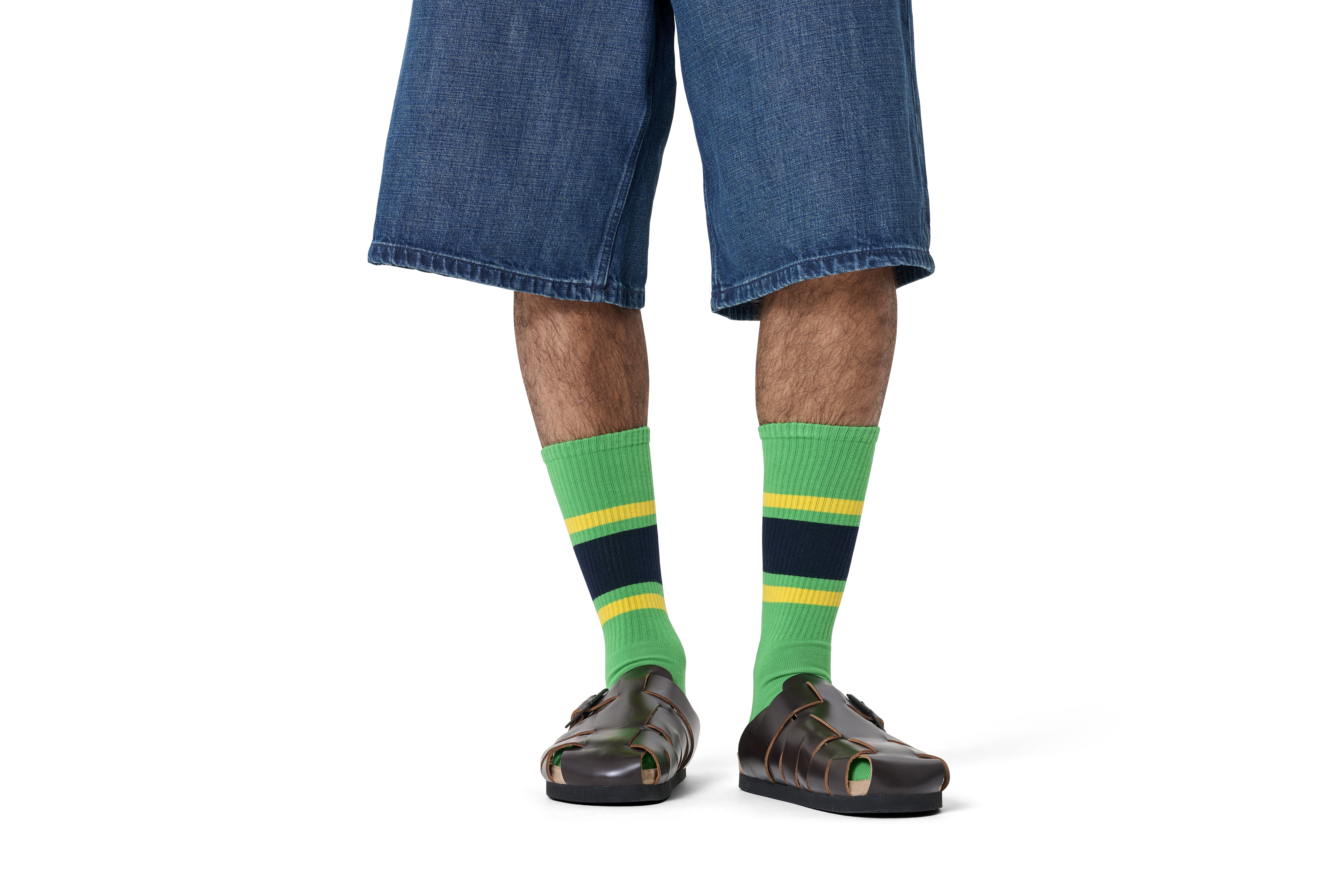 Simple Stripe Sneaker Sock