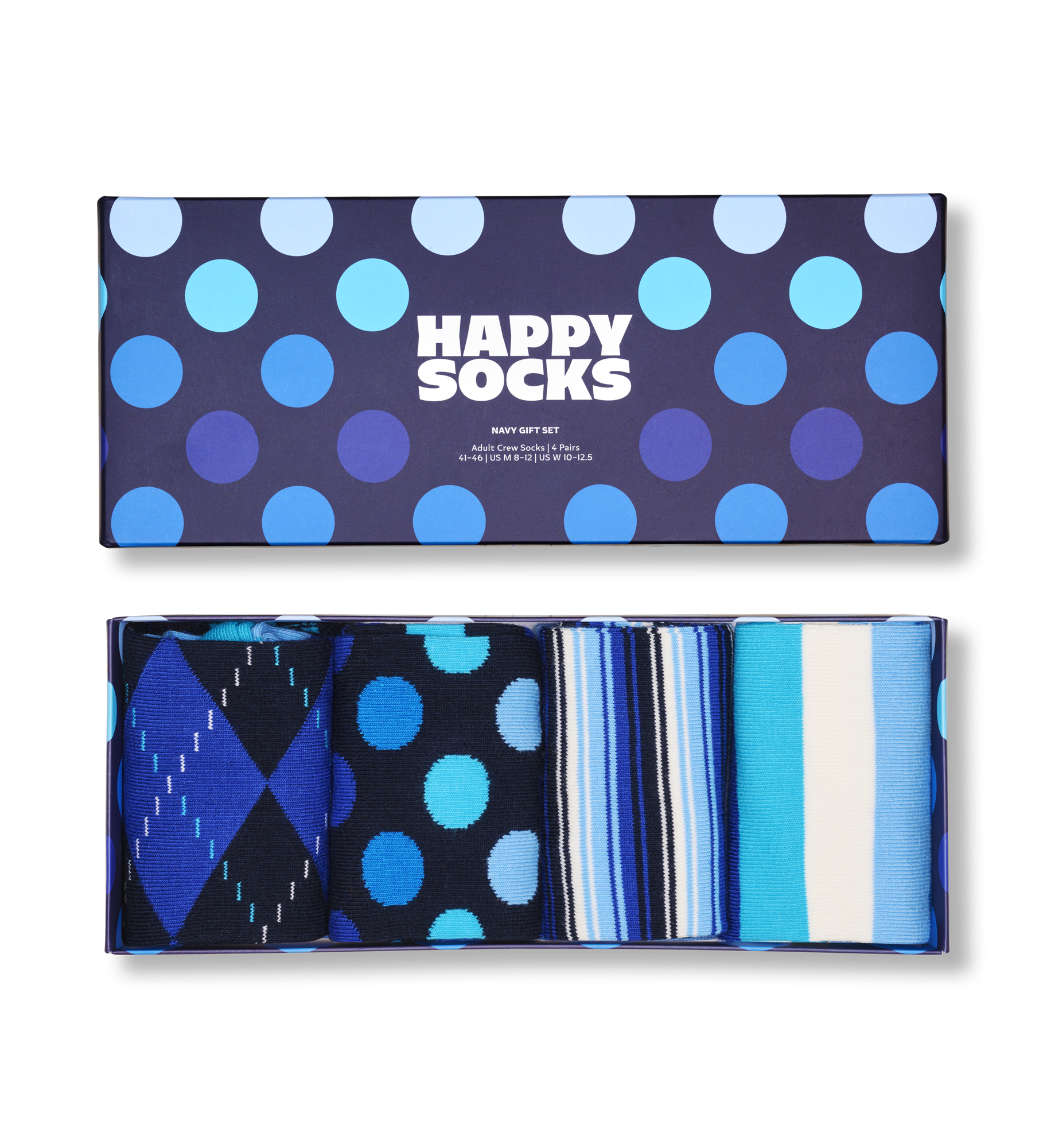 4-Pack Navy Socks Gift Set