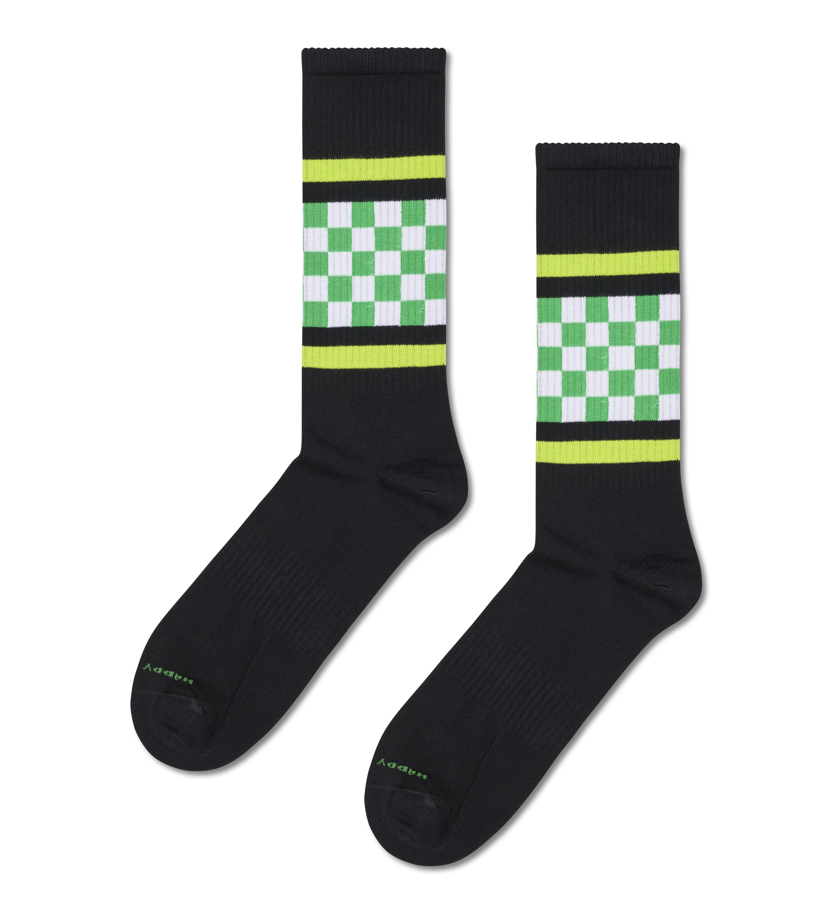 Checked Stripe Sneaker Sock