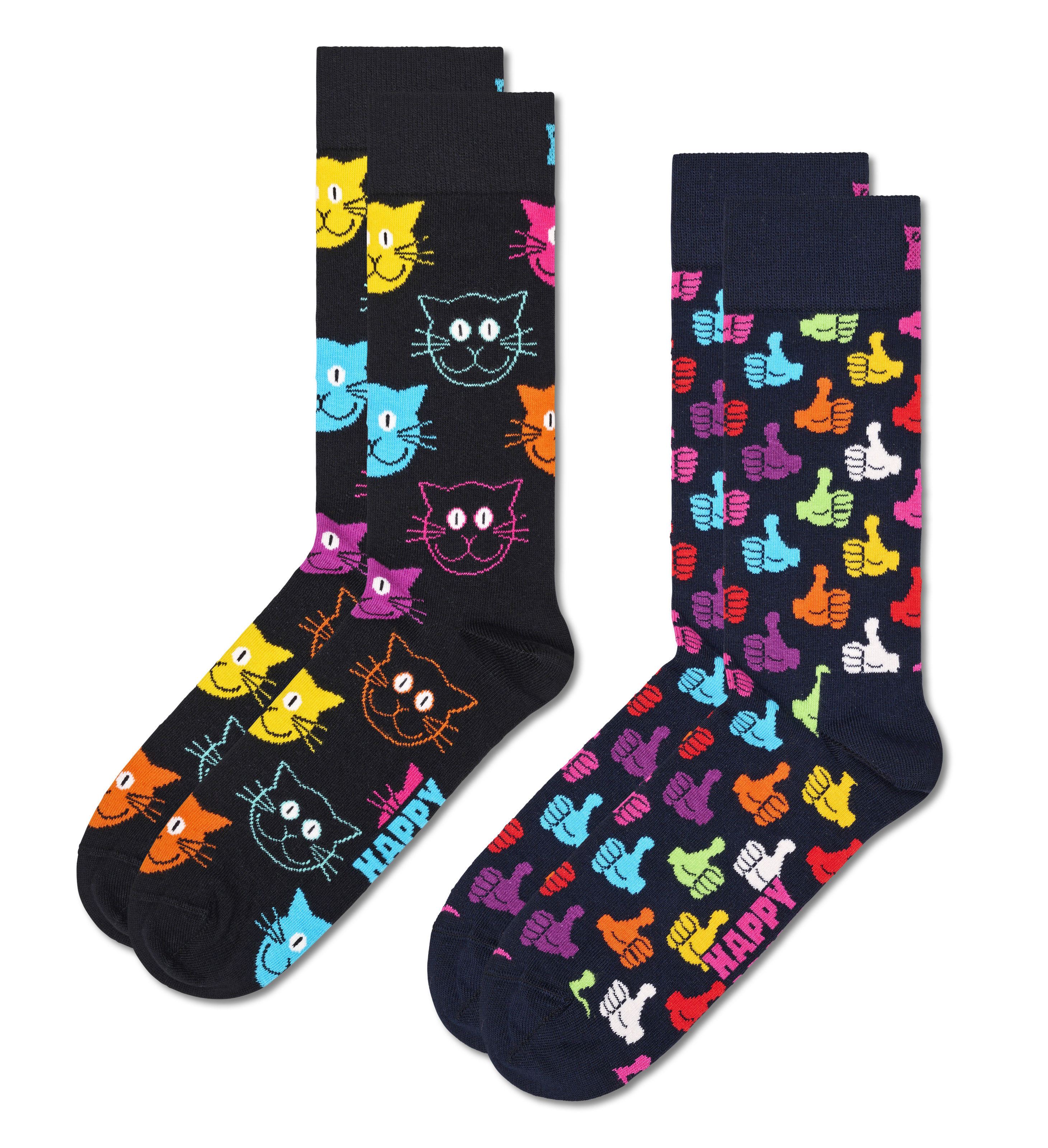 2-Pack Classic Cat Socks
