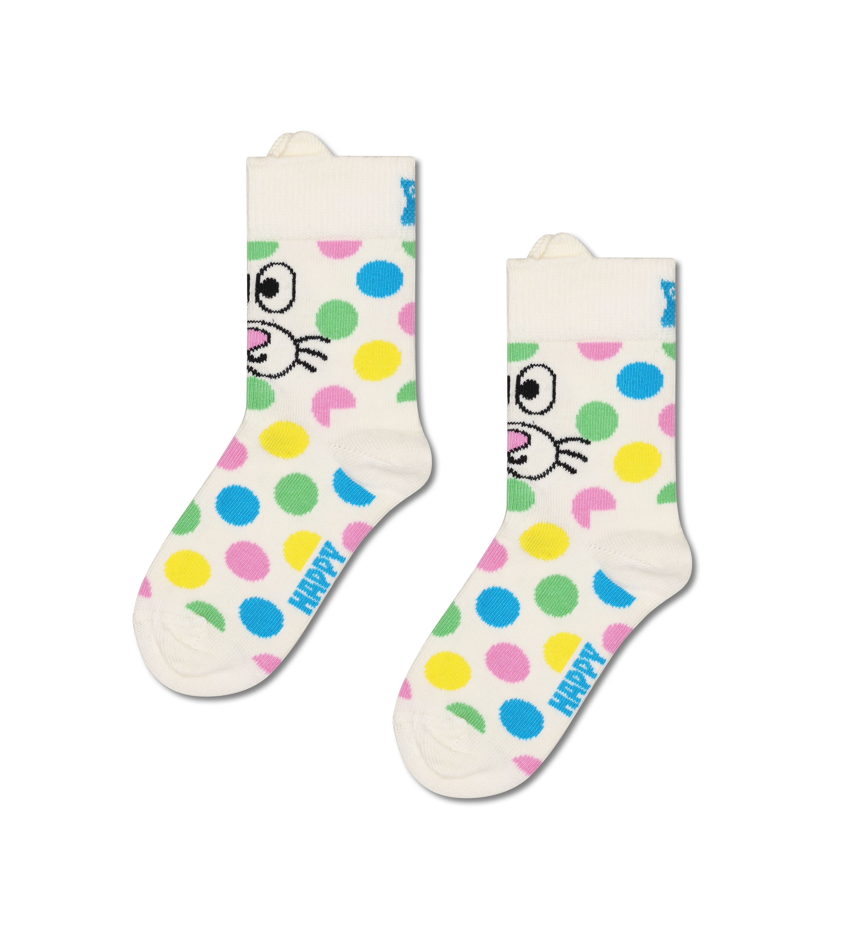 Kids Dotted Bunny Sock