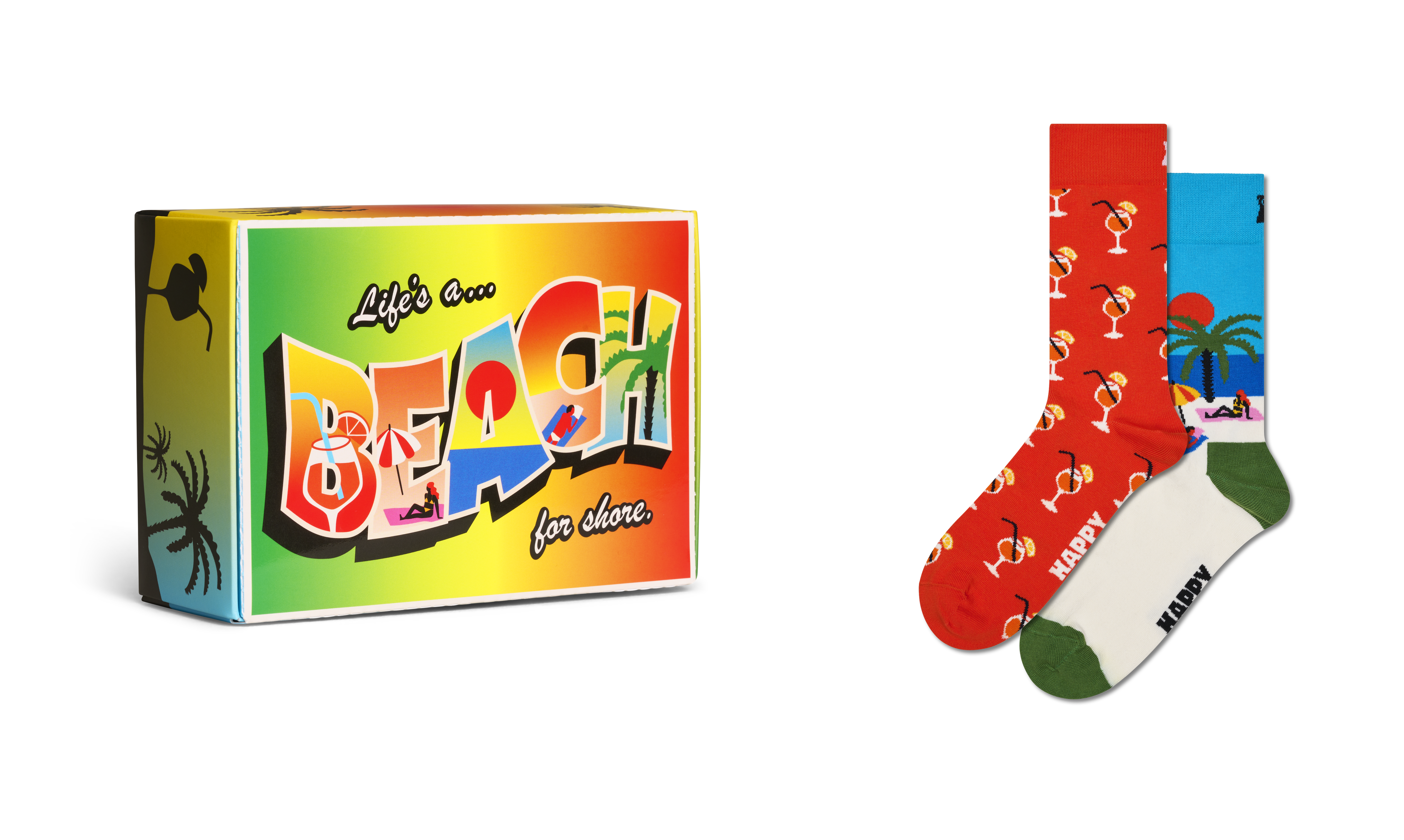 2-Pack Beach Life Socks Gift Set