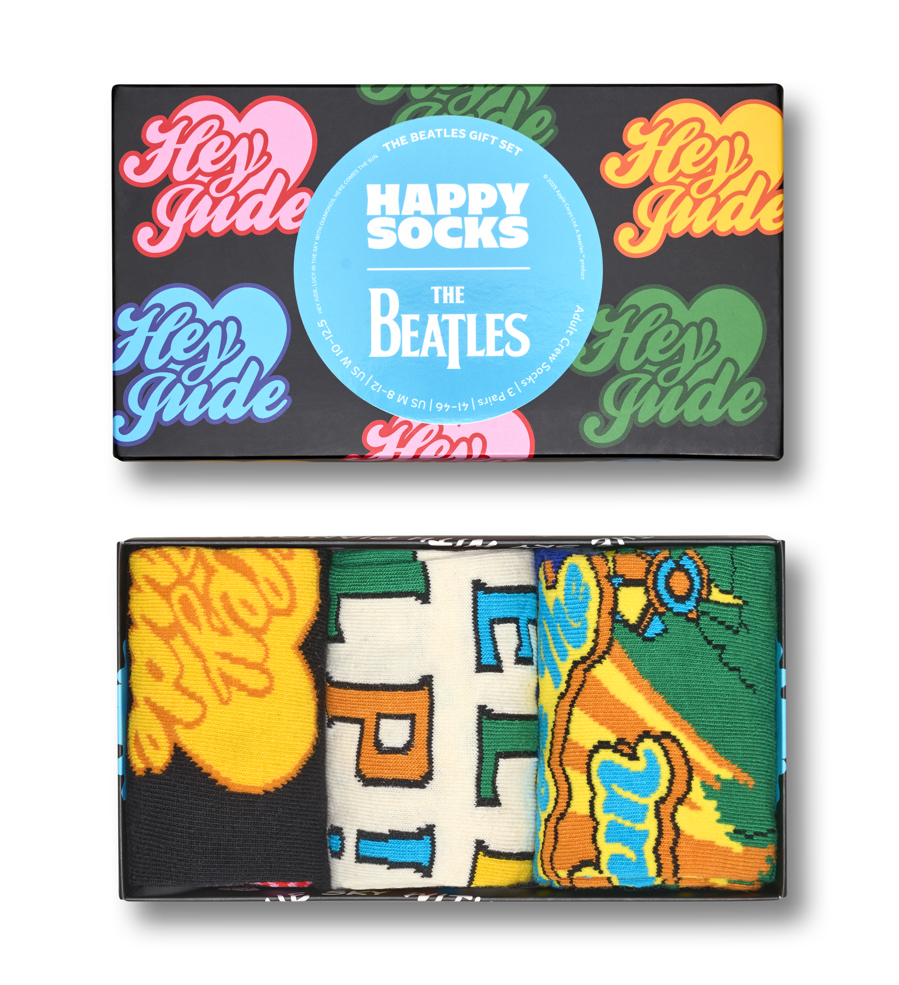 The Beatles 3-Pack Socks Gift Set