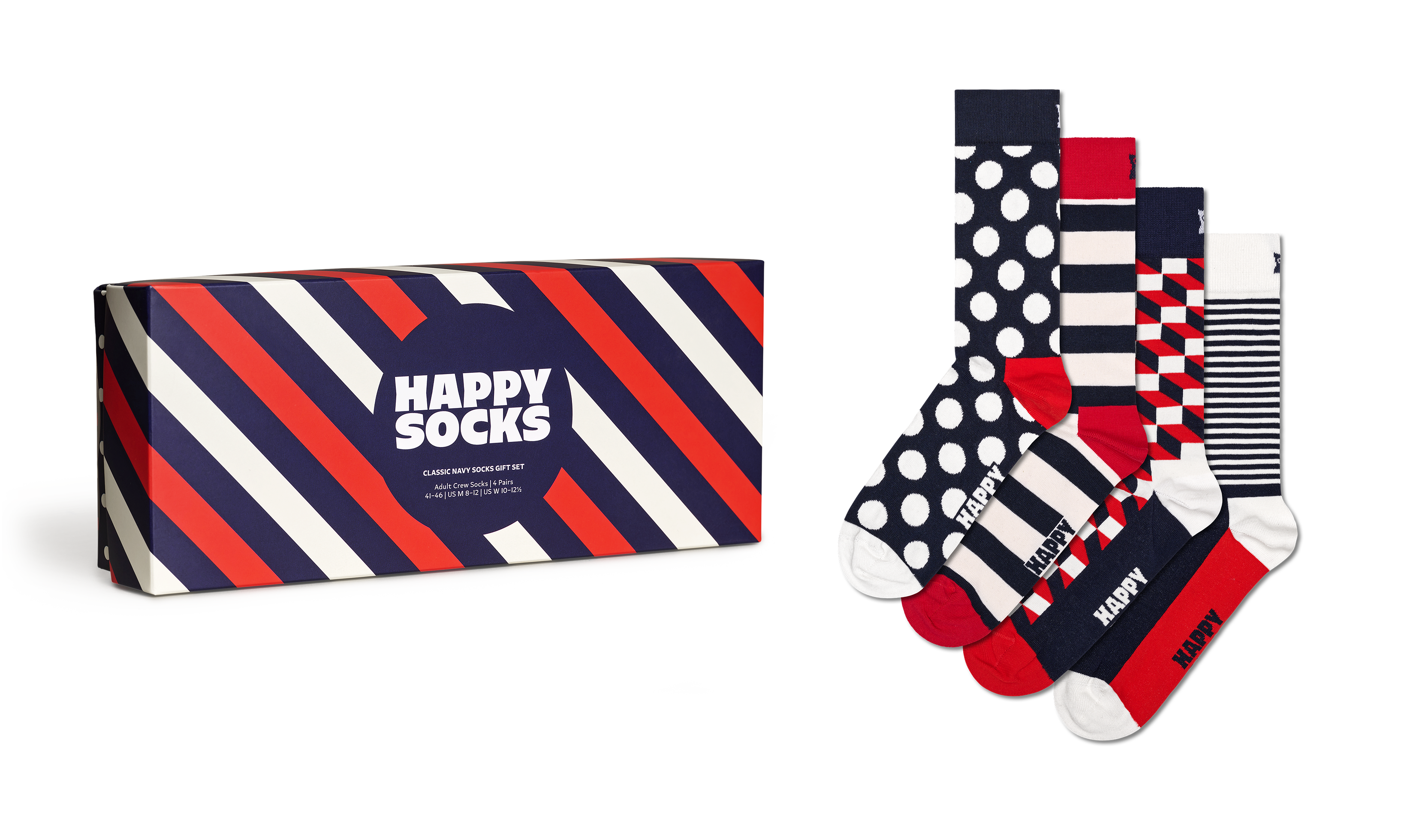 4-Pack Classic Navy Socks Gift Set
