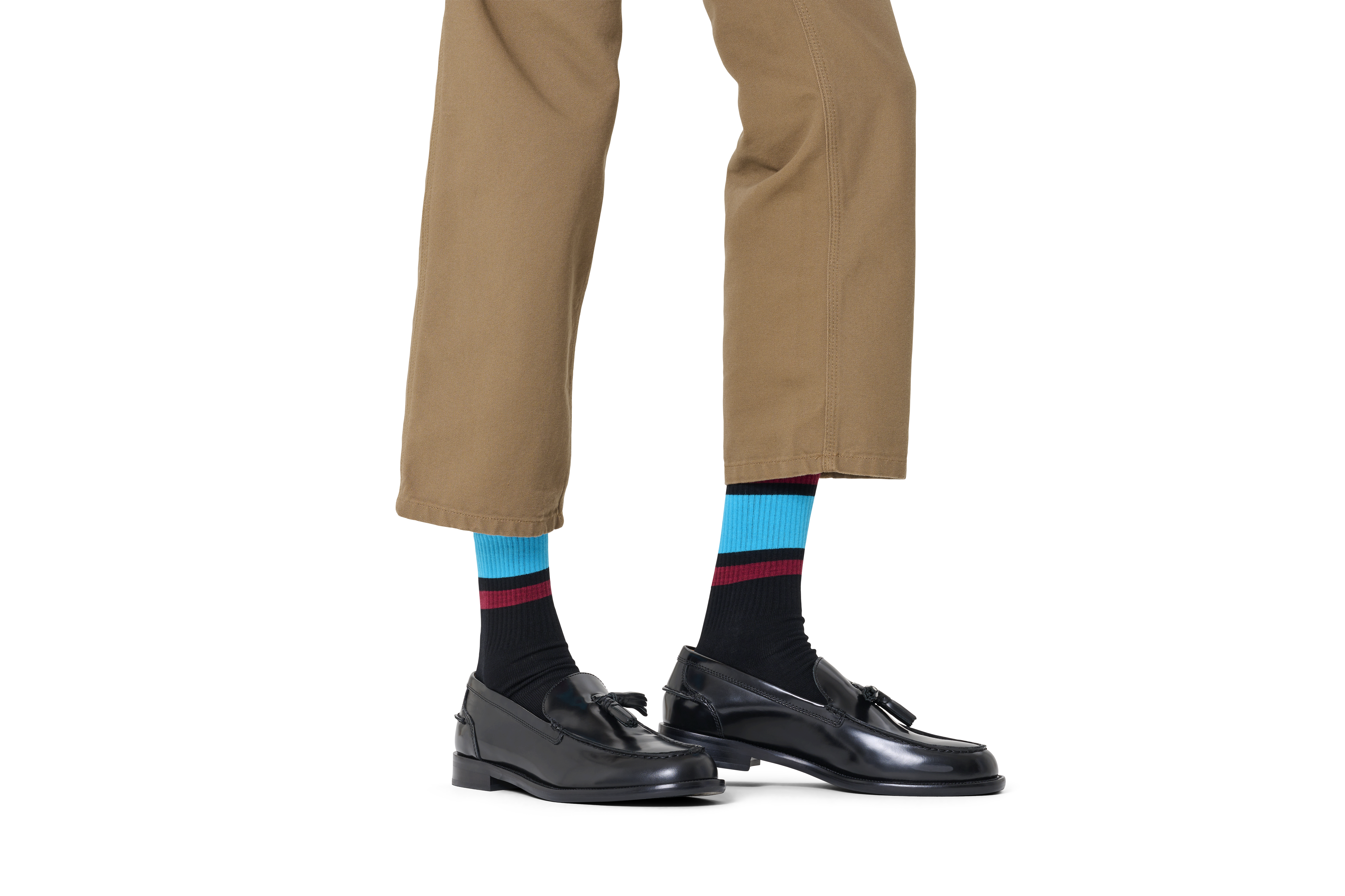 Simple Stripe Sneaker Sock