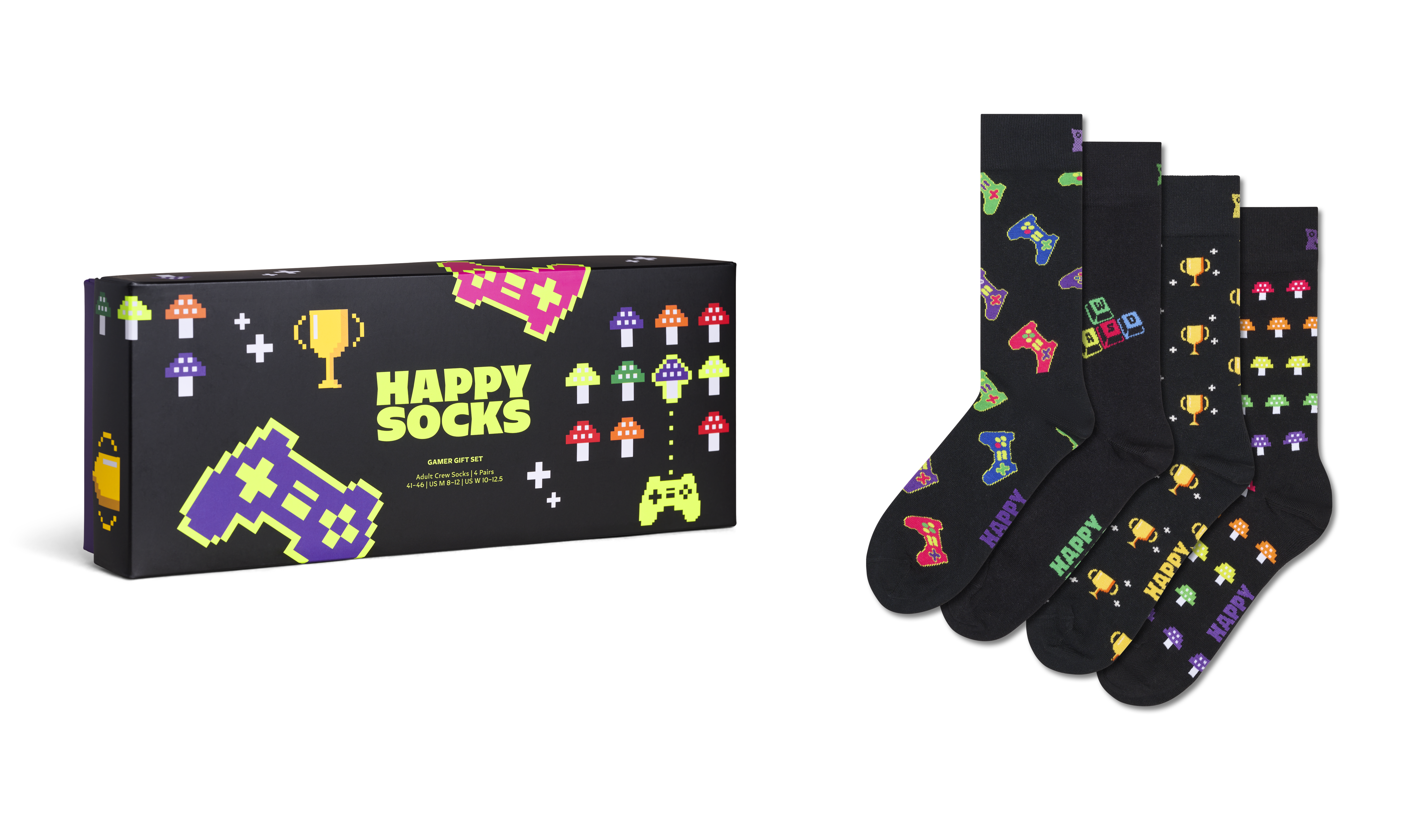 4-Pack Gamer Socks Gift Set
