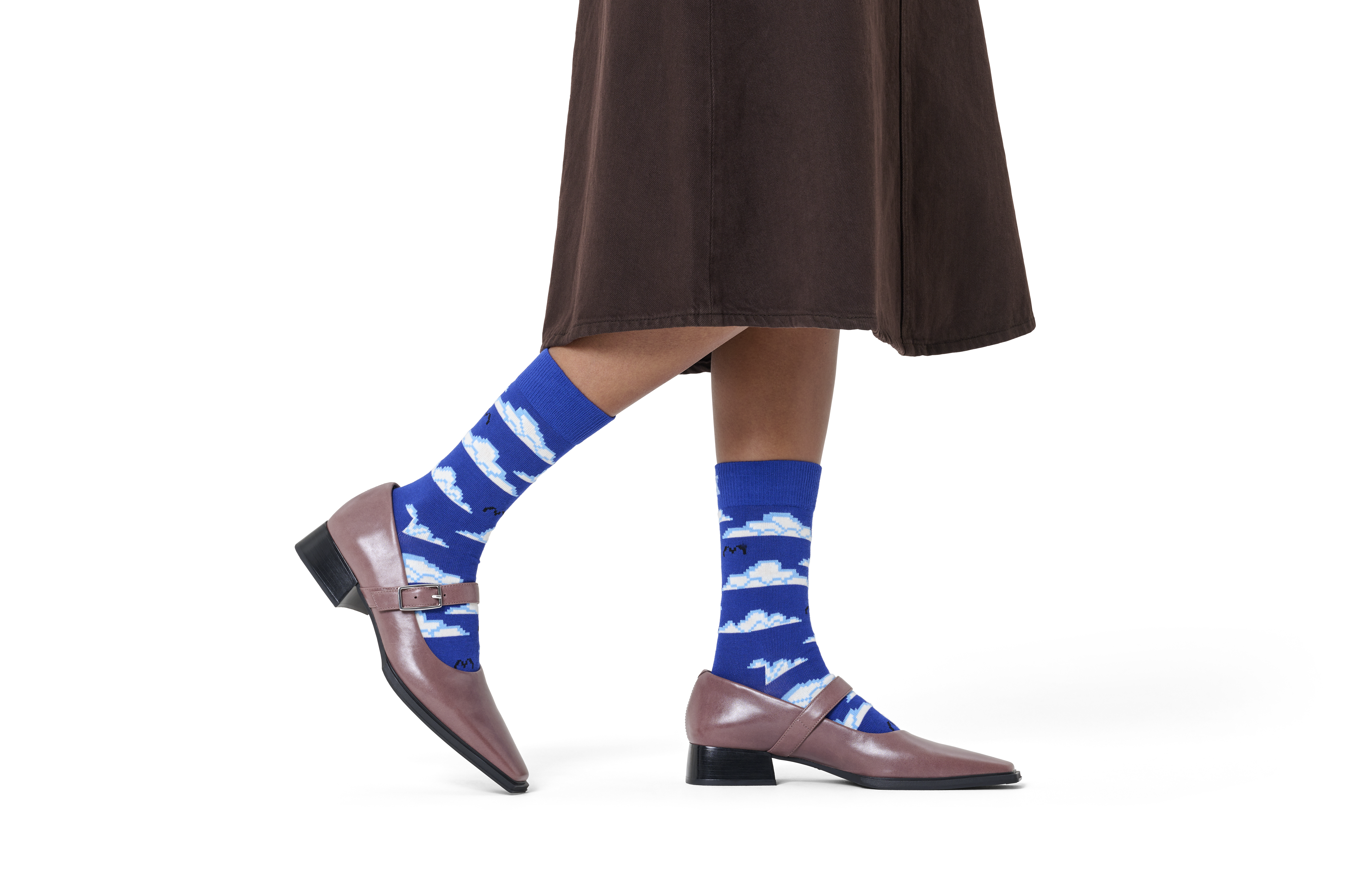 Pixelated Cloud Sock