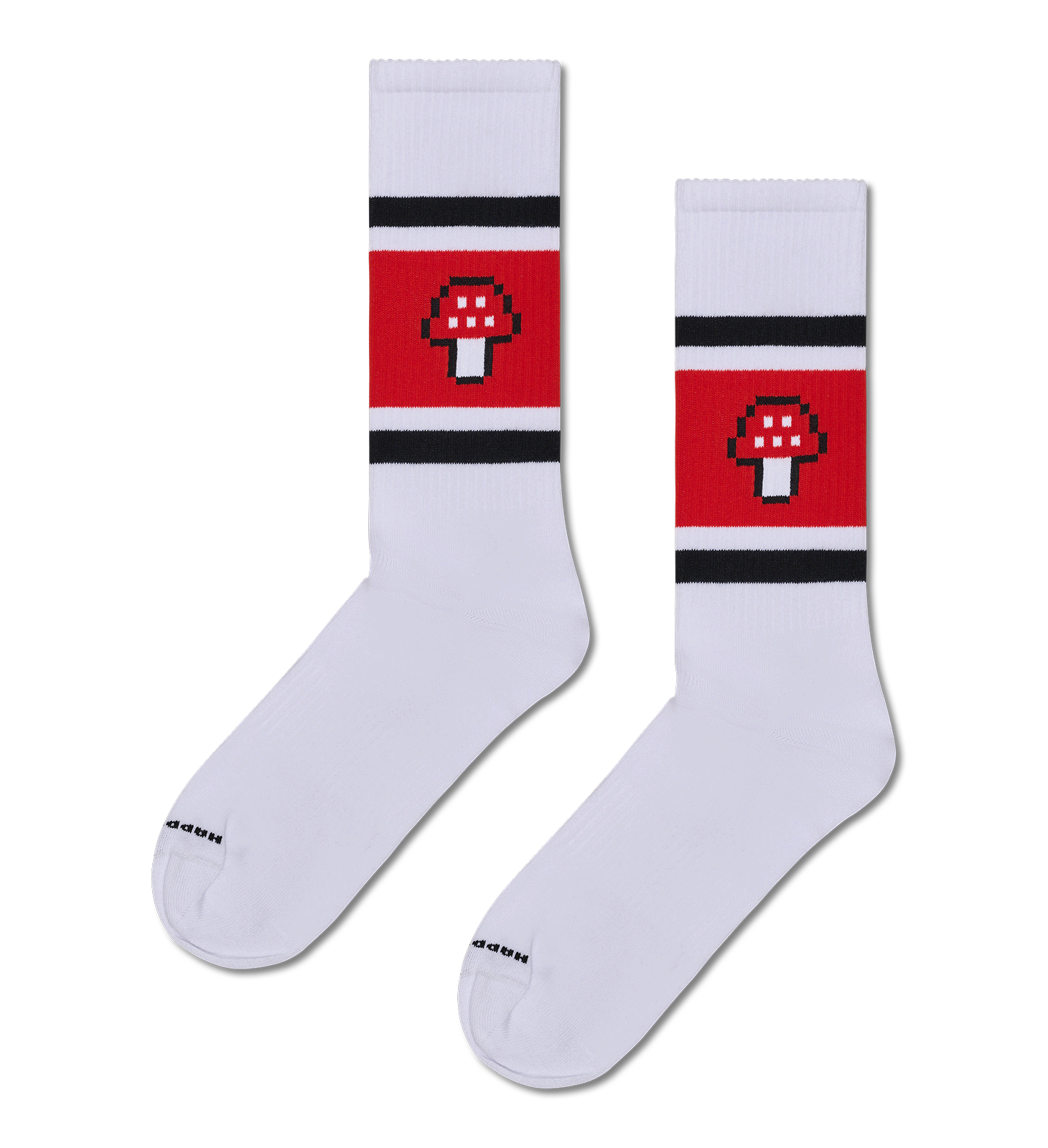 Mushroom Stripe Sneaker Sock