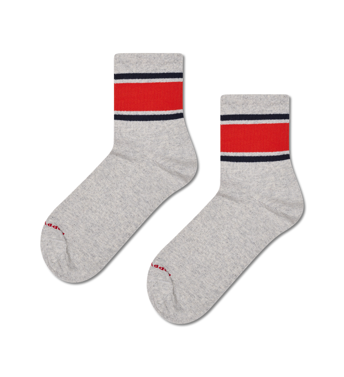 Simple Stripe 1/2 Crew Sneaker Sock