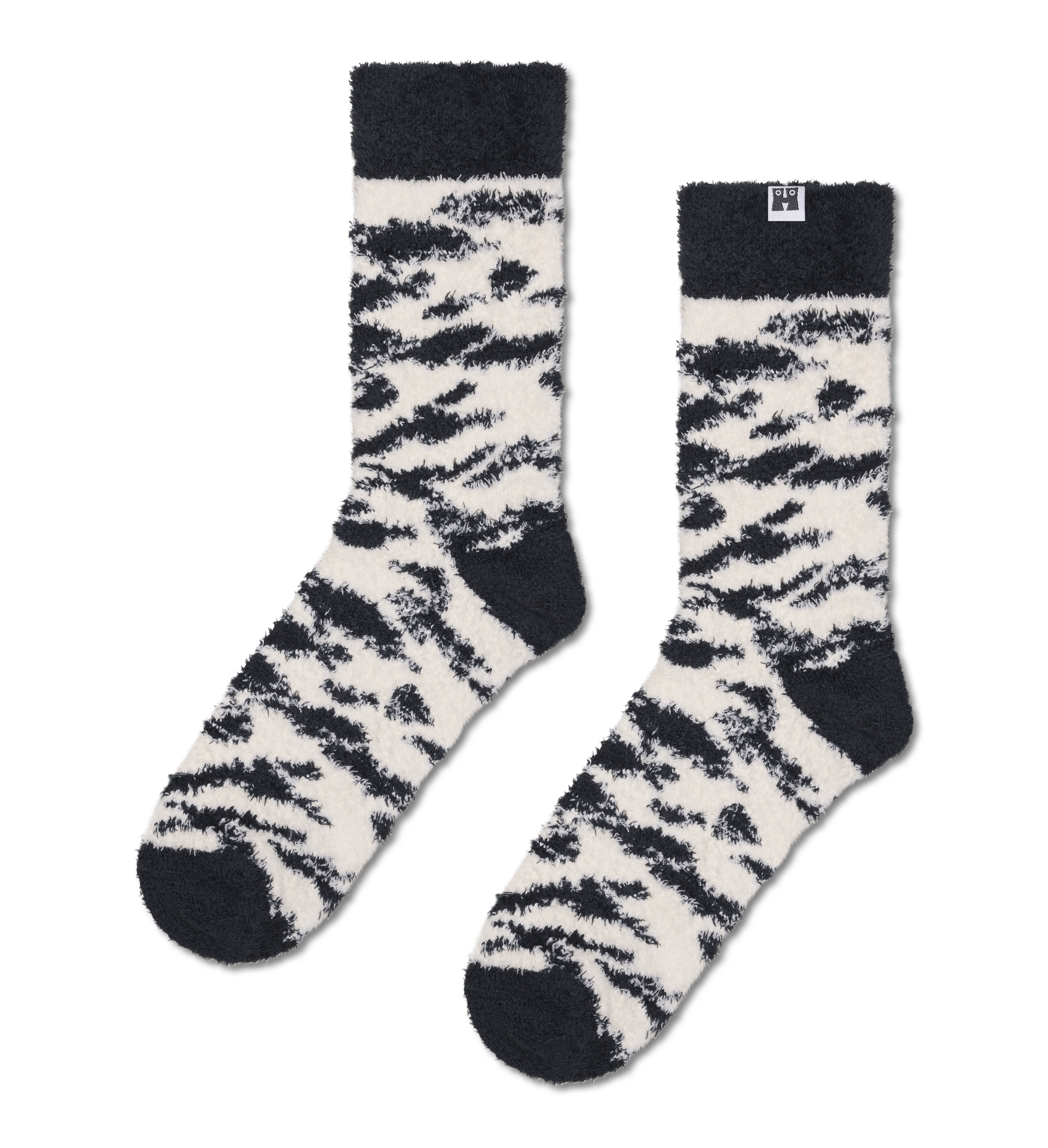 Fluffy Zebra Sock