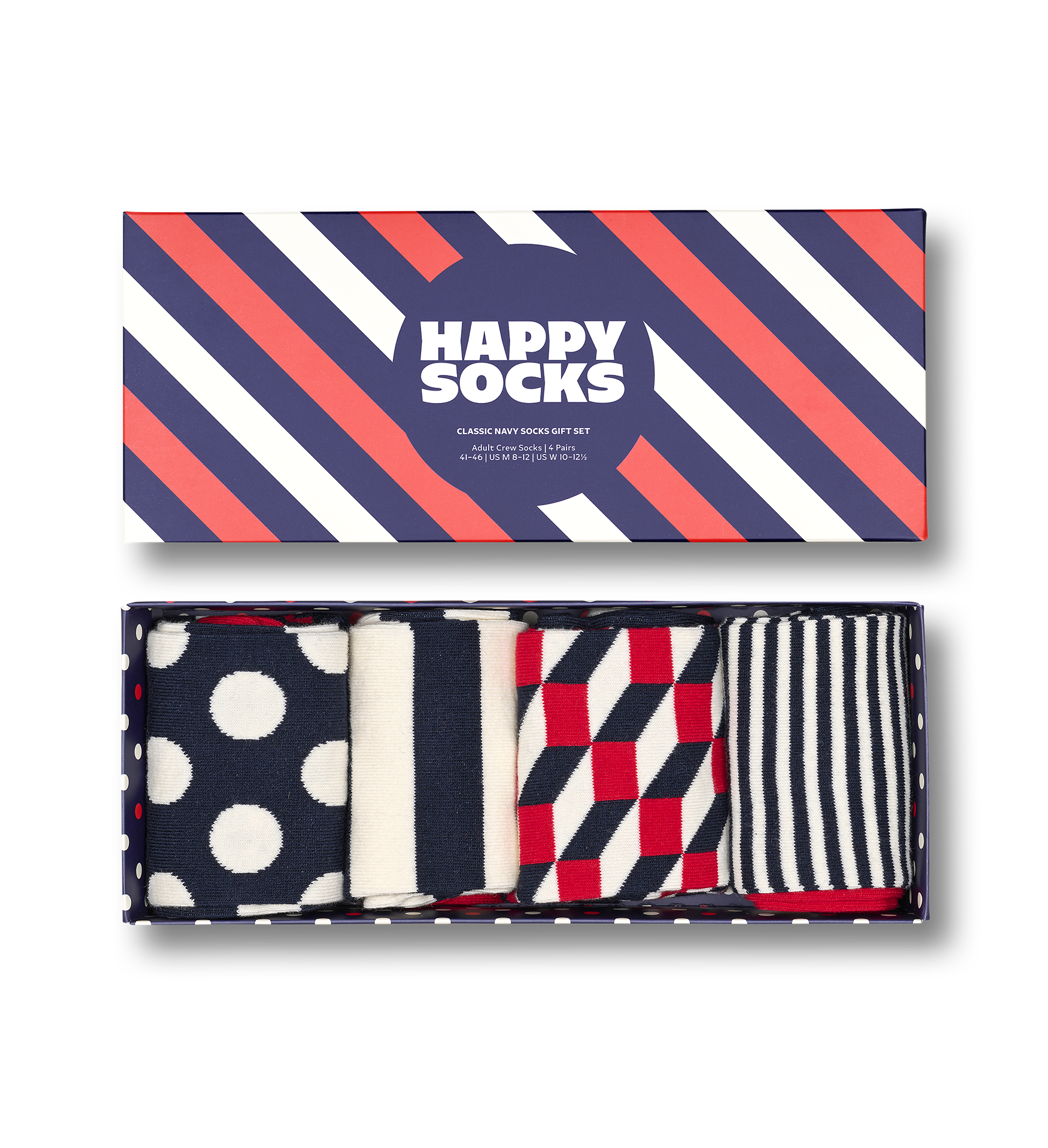4-Pack Classic Navy Socks Gift Set