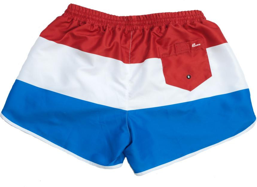 Fürdőshort Piros-fehér-kék