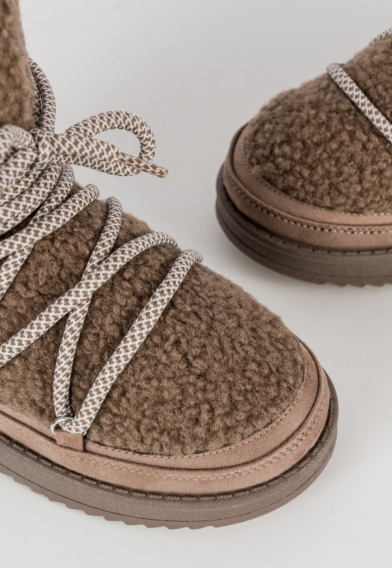 WJS beżowe Śniegowce damskie