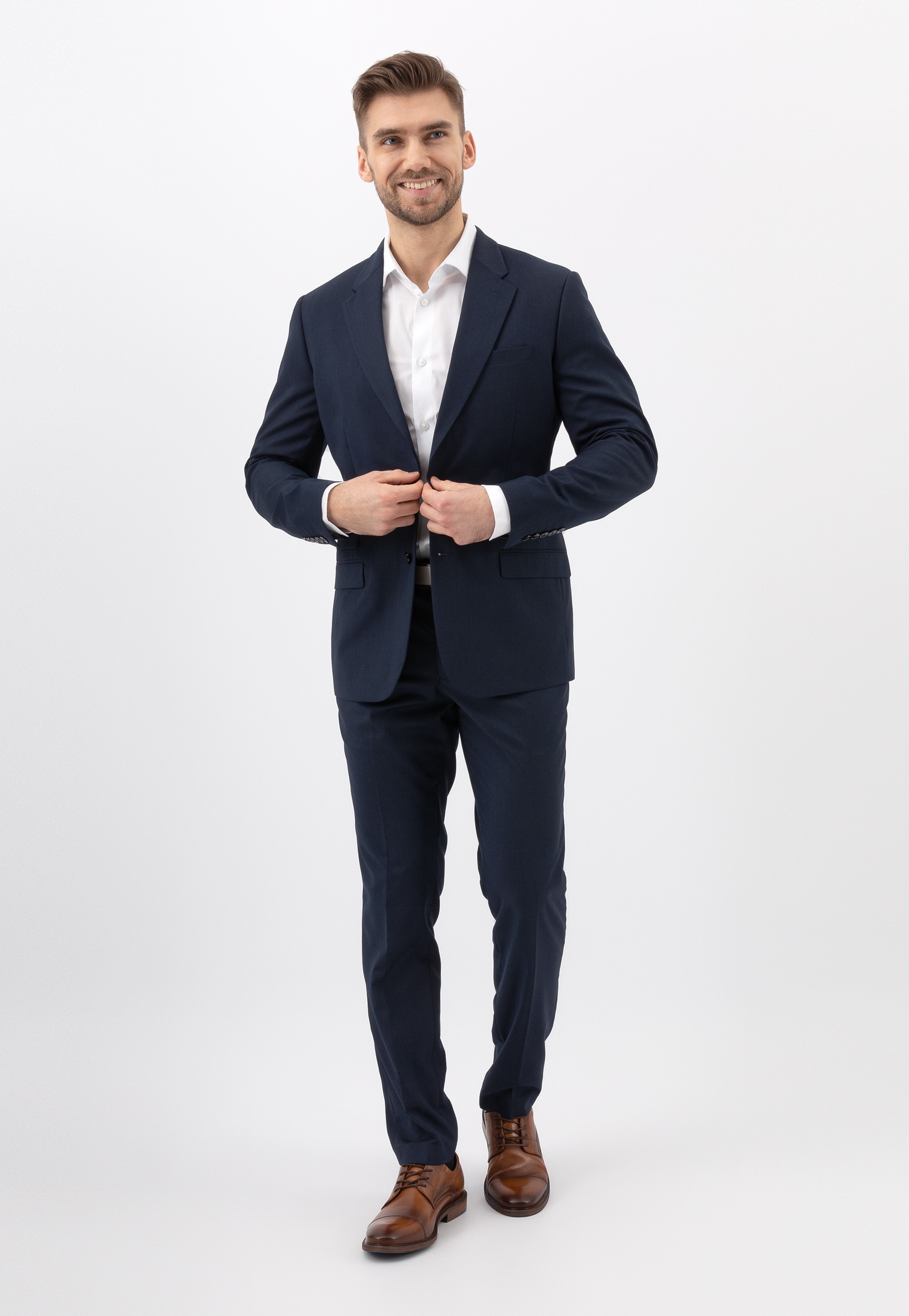 Eleganckie jasnobrązowe półbuty męskie