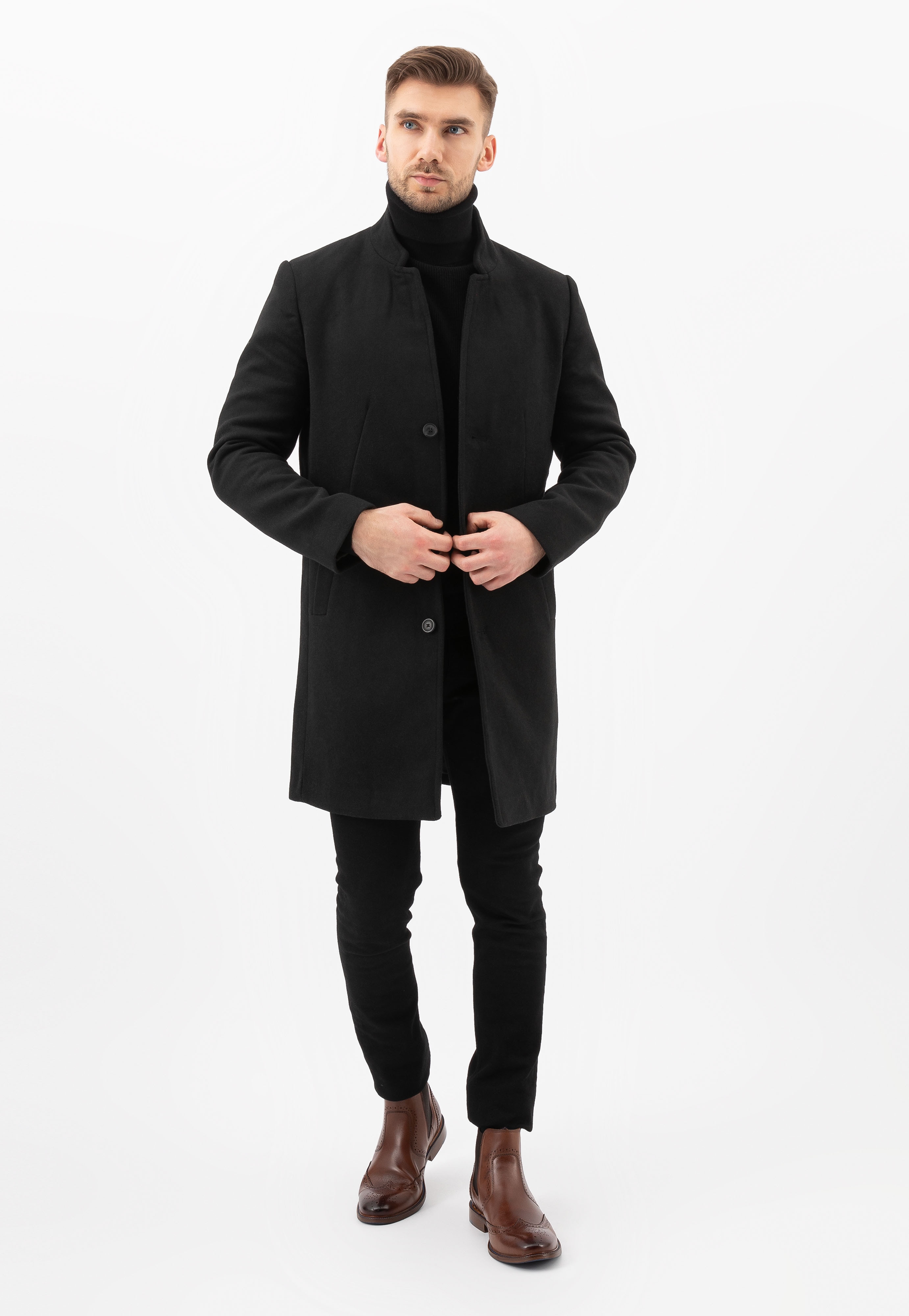 Czarne botki męskie