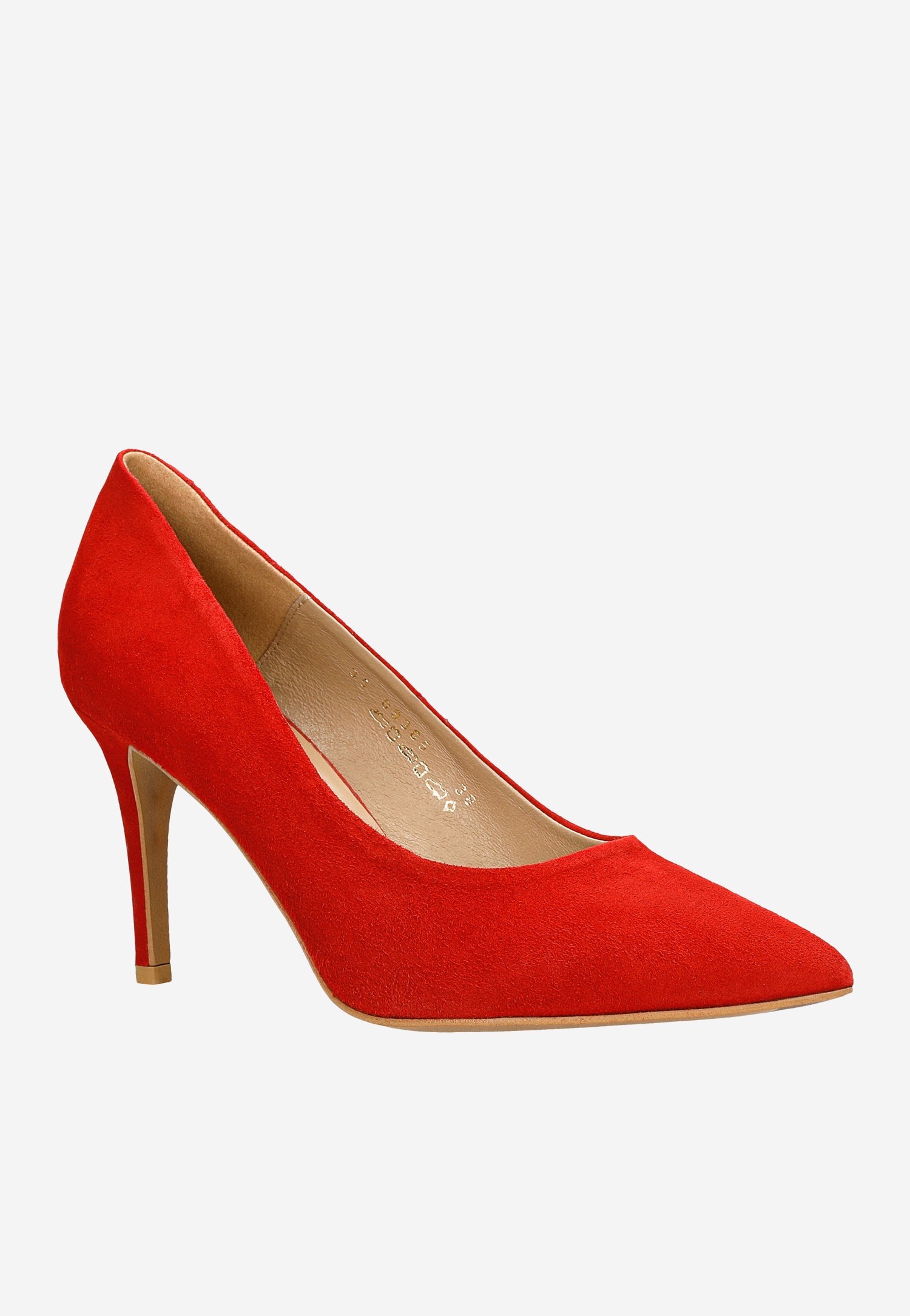 Czarne klasyczne czółenka damskie welurowe