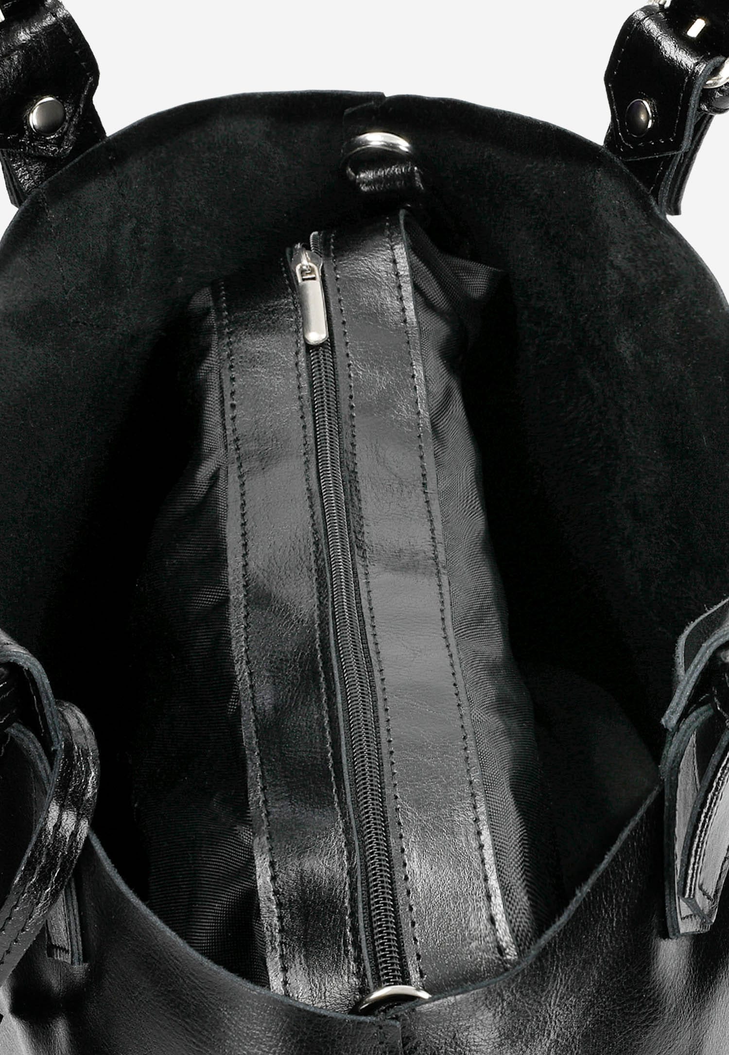 Duża brązowa shopperka damska