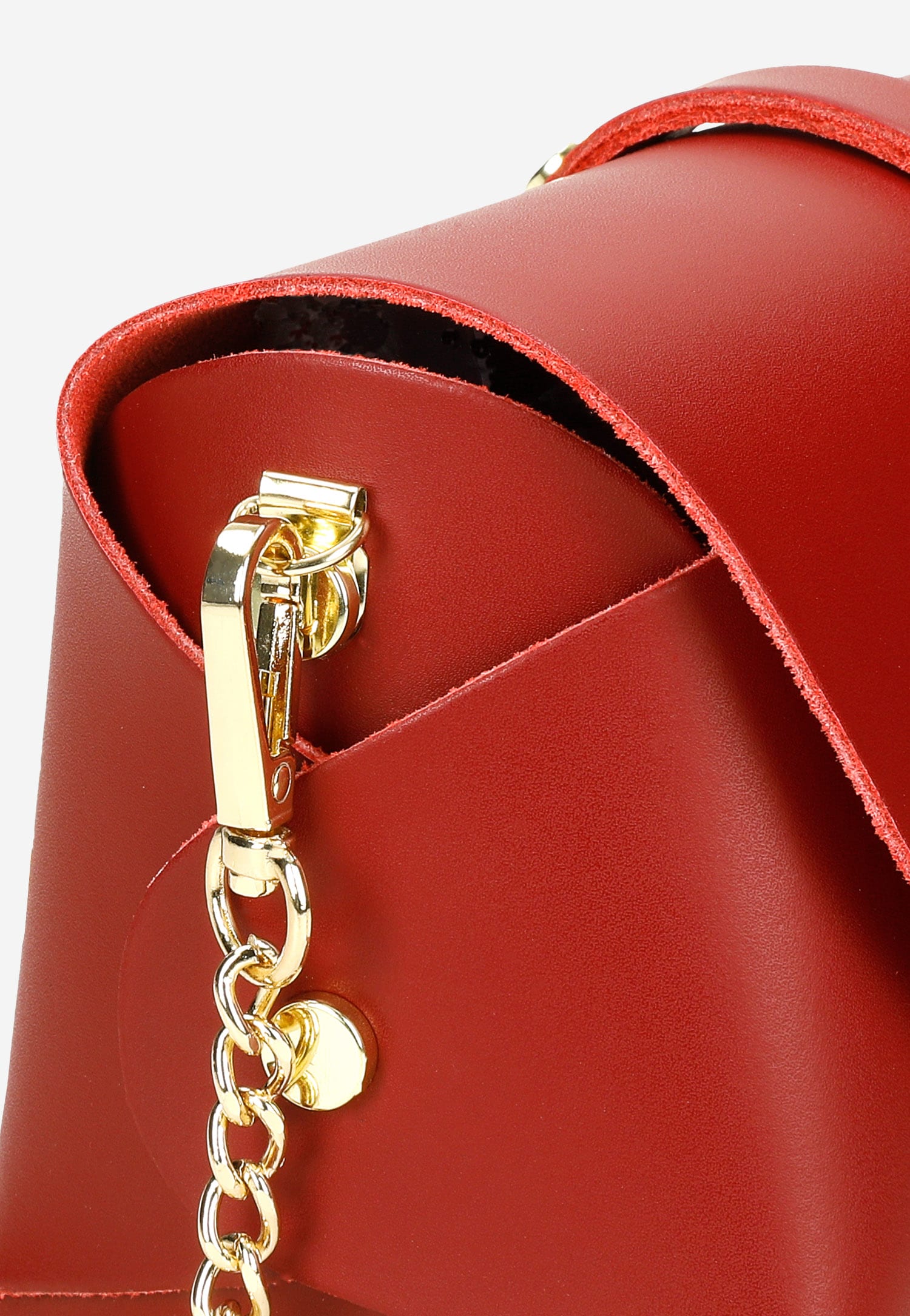 Mała czarna wizytowa torebka damska ze skóry licowej