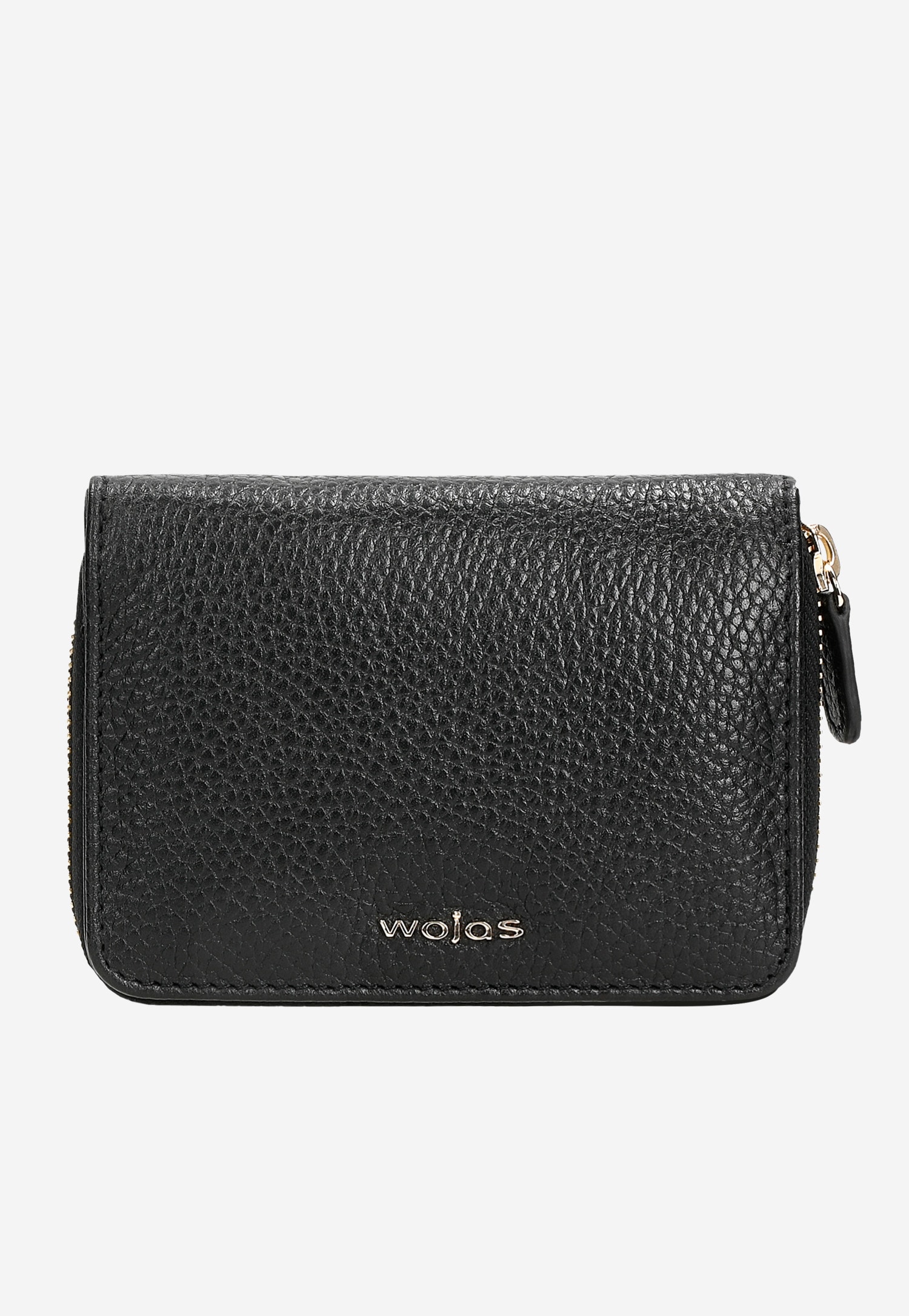 Mały czerwony portfel damski z gładkiej skóry licowej