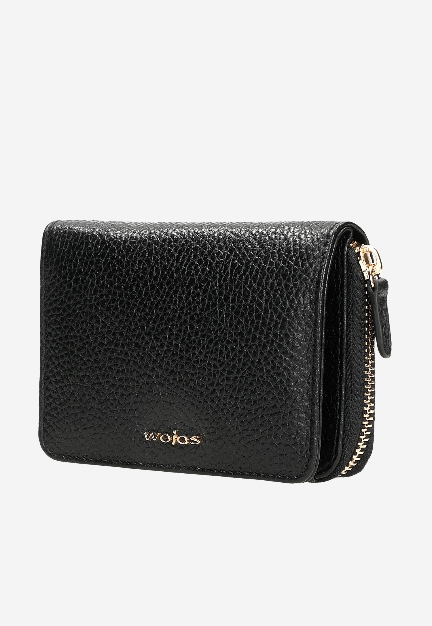 Mały czerwony portfel damski z gładkiej skóry licowej