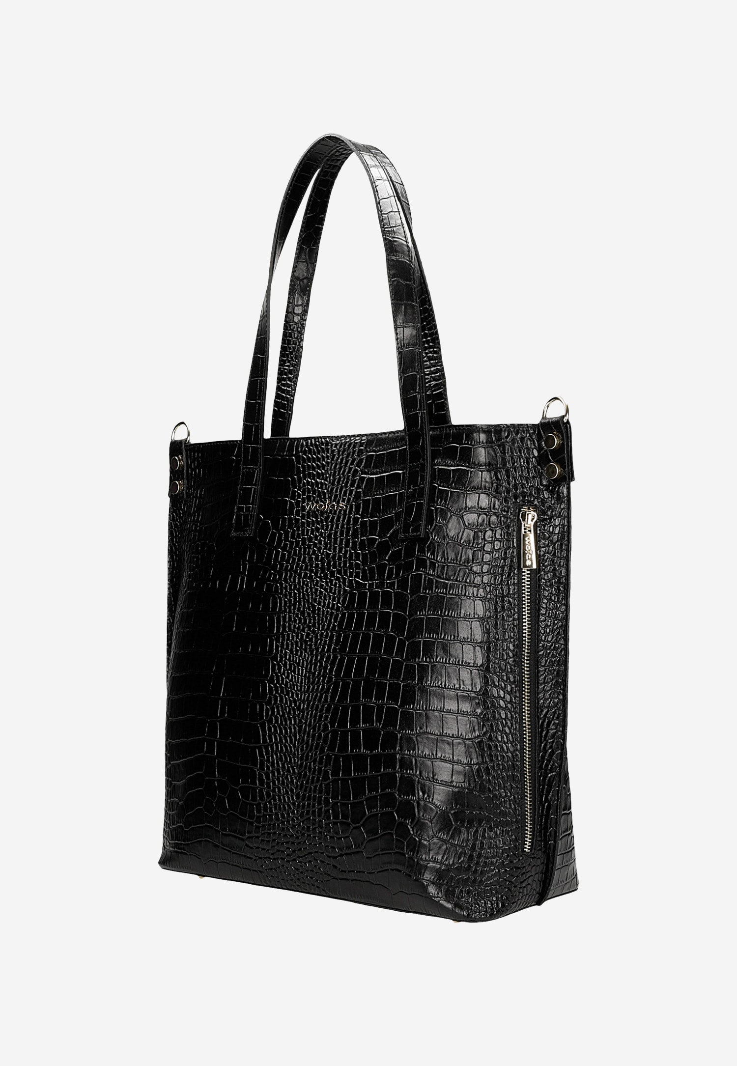 Torebka damska skórzana w kolorze ciemnobrązowym