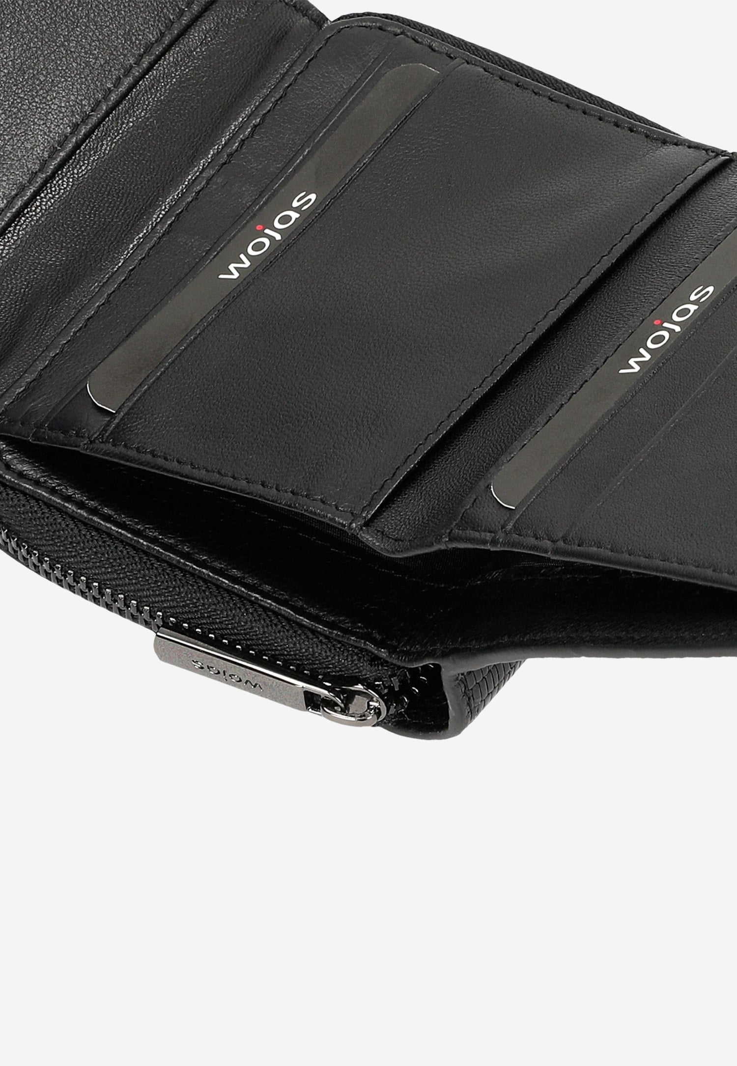 Czerwony lakierowany portfel damski z tłoczeniem