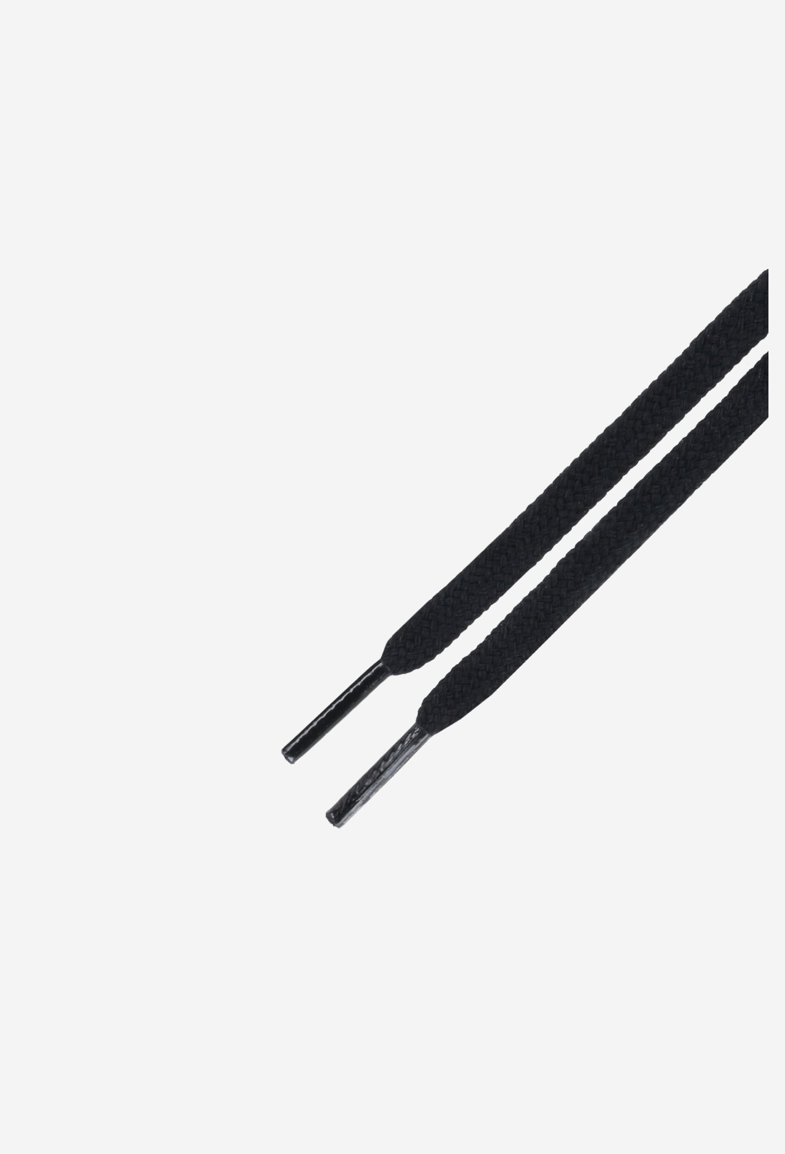 Wojas sznurowadła czarne 100cm/6mm bawełniane płaskie