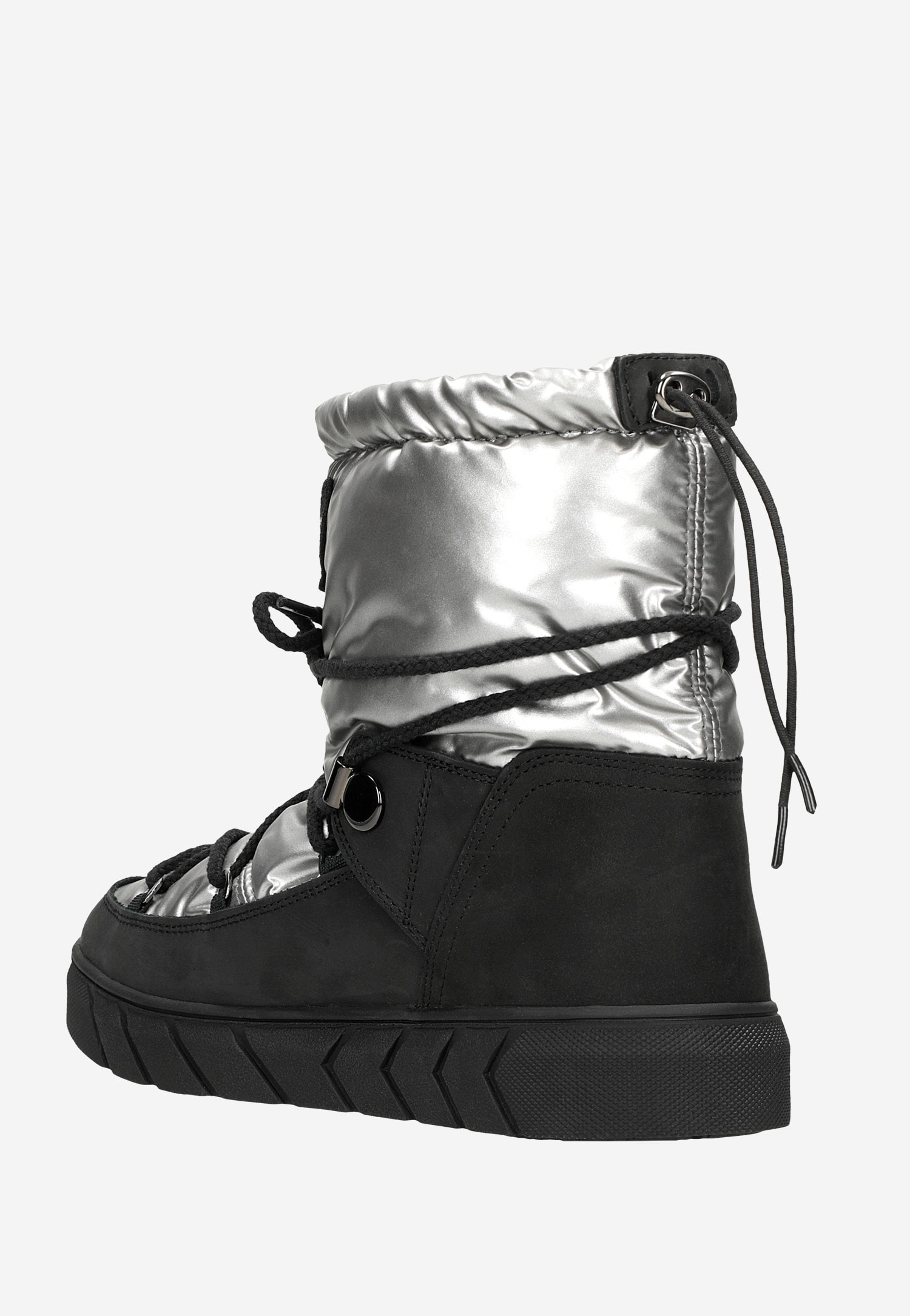 Czarne awangardowe śniegowce RELAKS