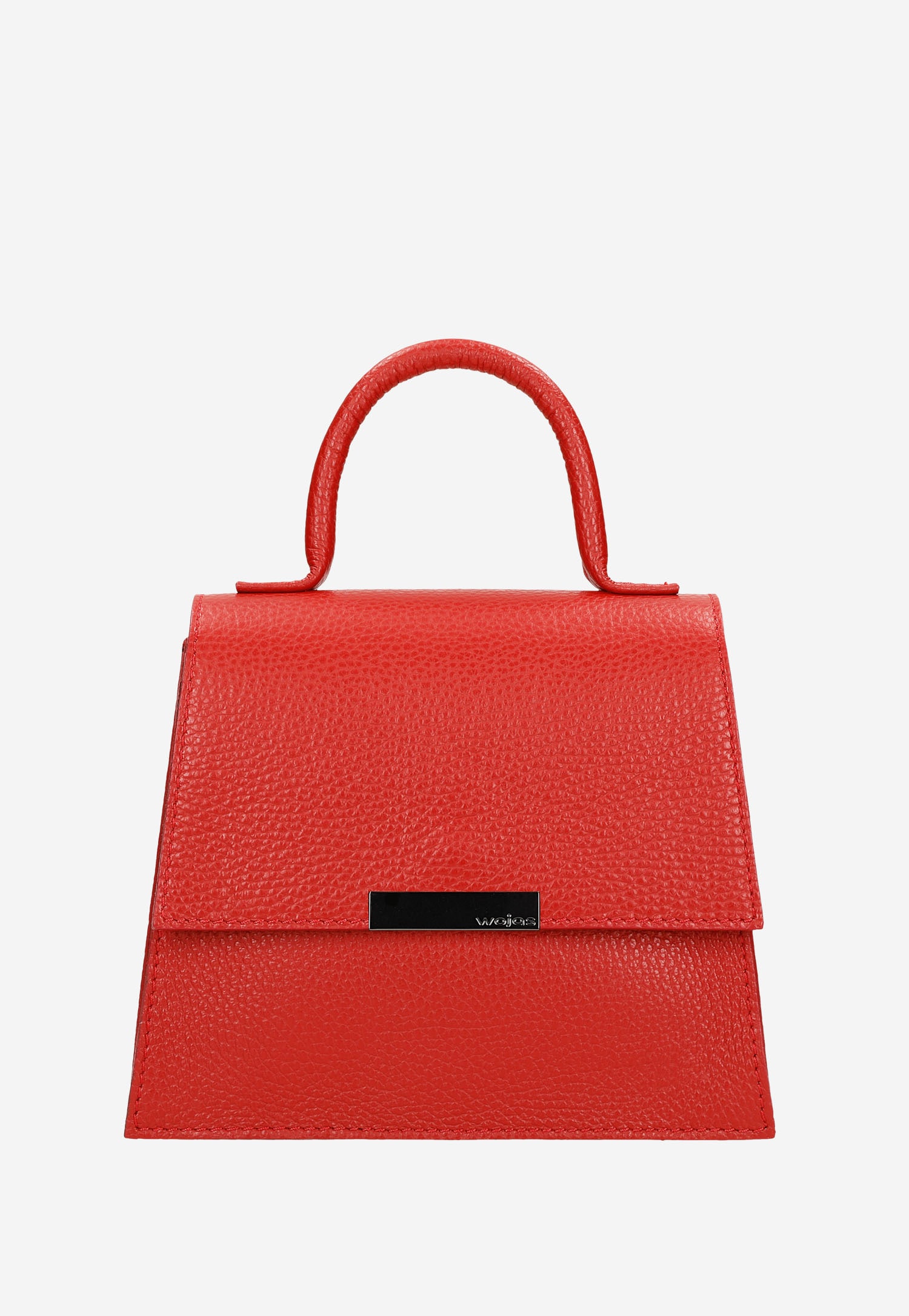 Skórzana torebka damska w kolorze jasnego beżu