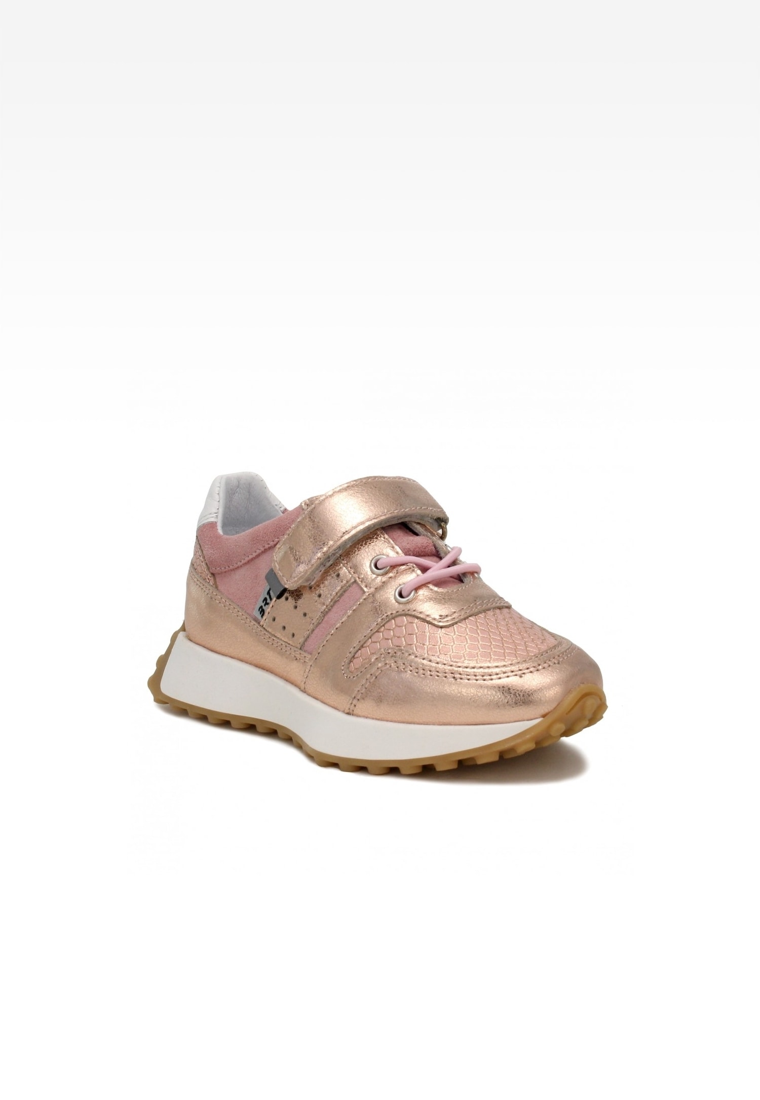 Półbuty BARTEK 15613001, dla dziewcząt, różowo-złoty