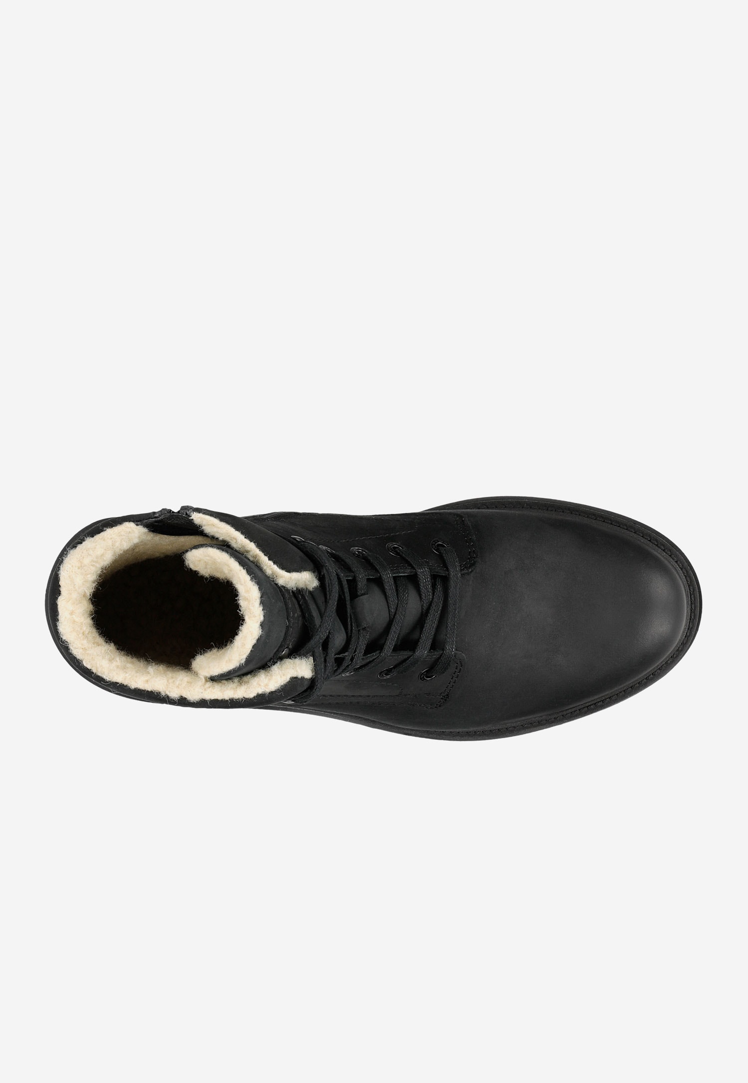 Brązowe męskie trzewiki typu bikery z ociepleniem