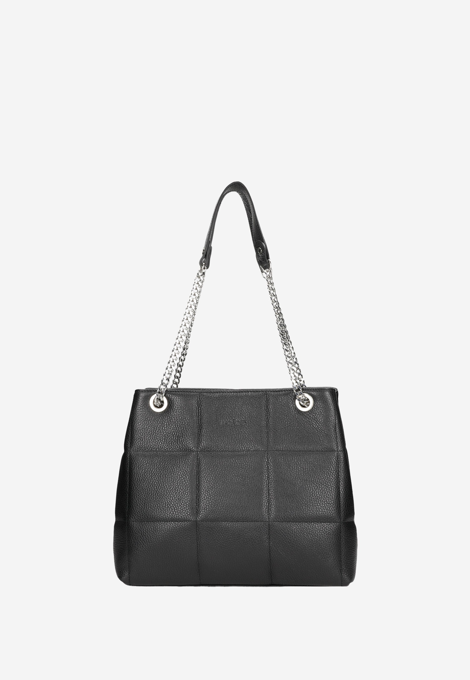 Jasnoróżowa pojemna torebka damska z przeszyciami