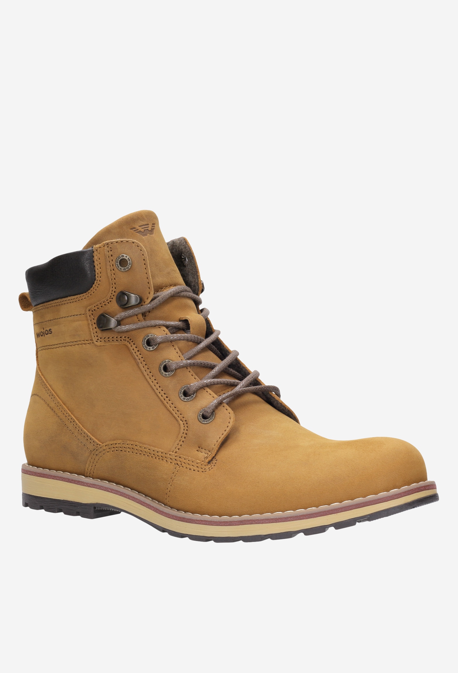 Jasnobrązowe trzewiki męskie workery